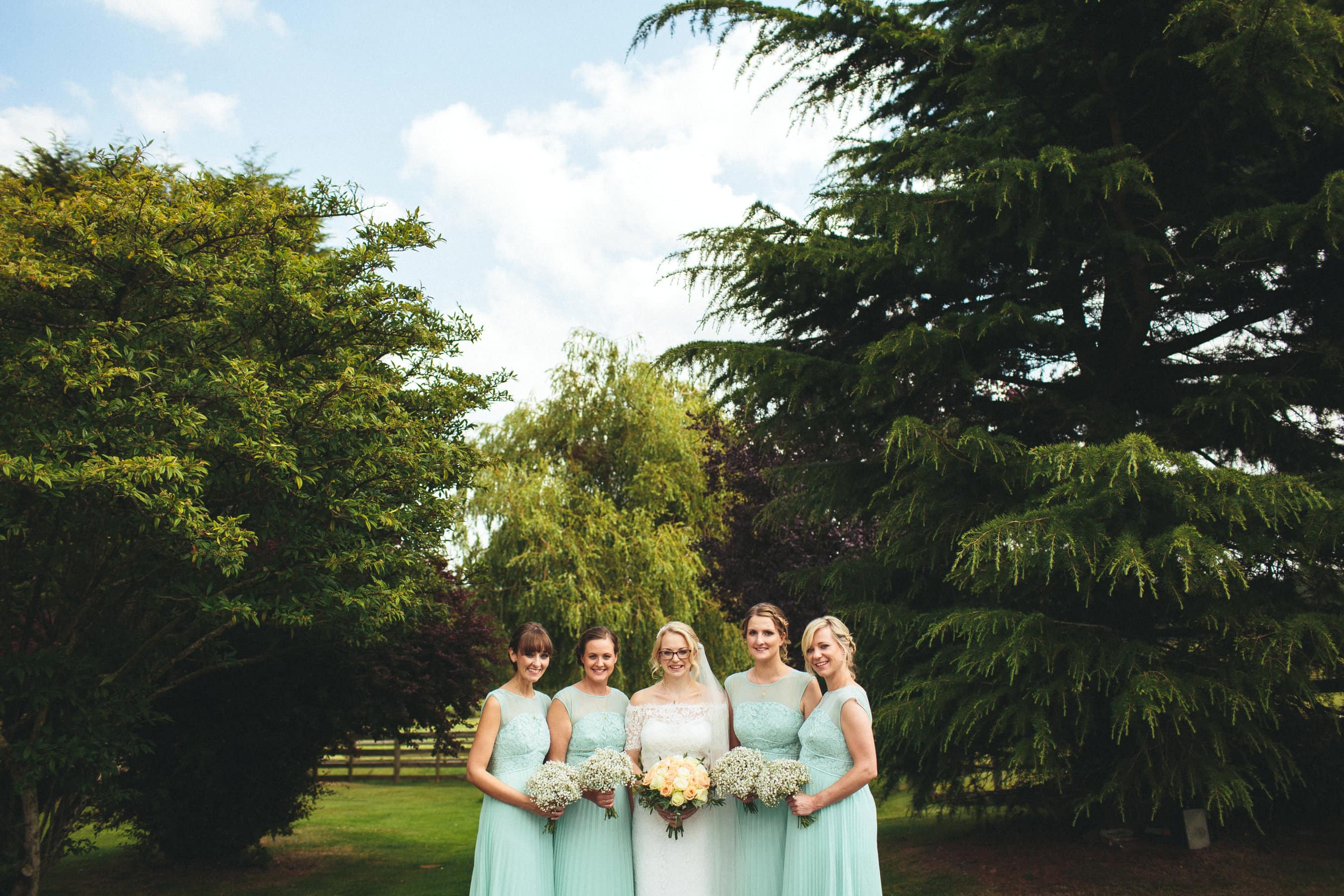 paster bridesmaids tipi wedding