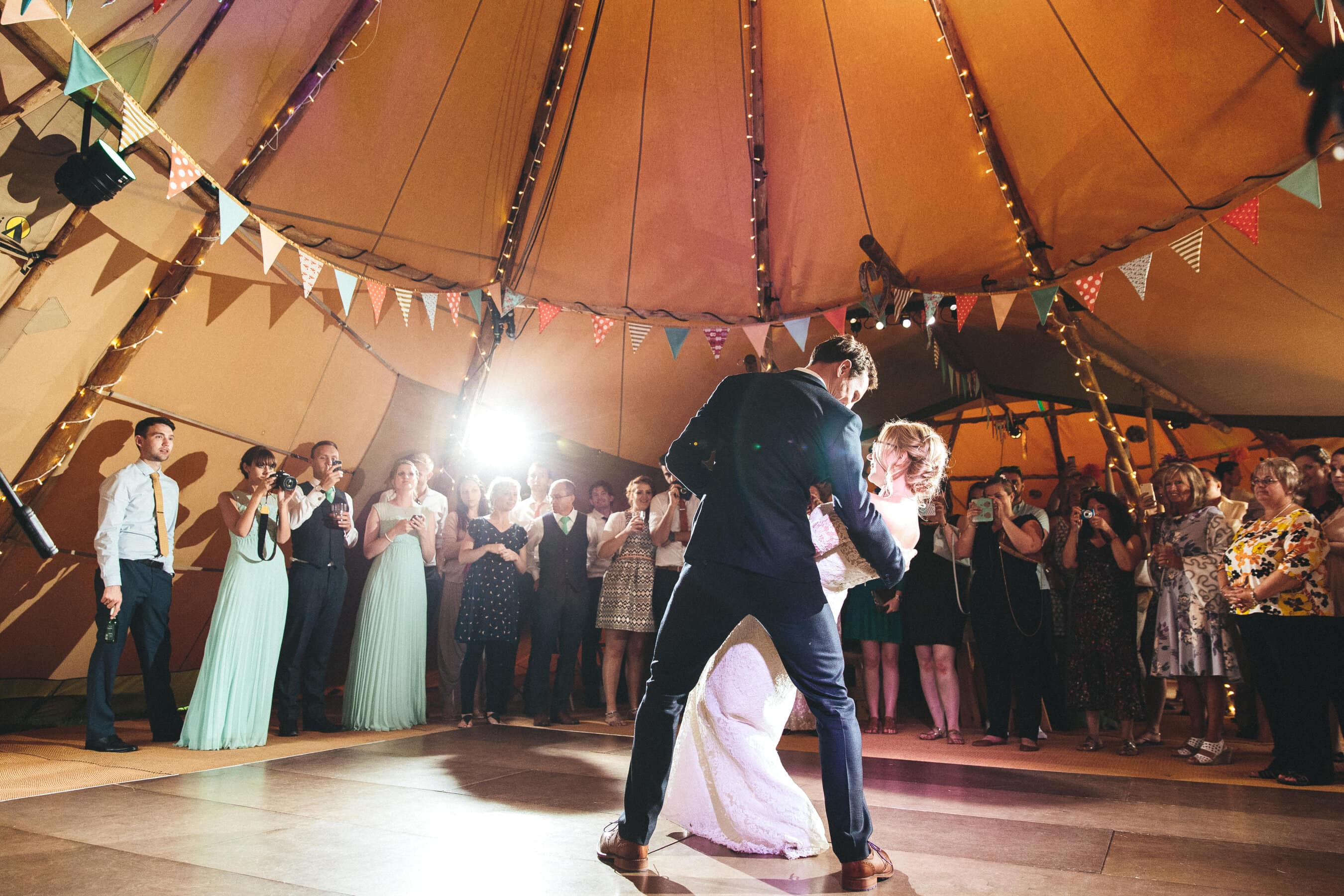 tipi first dance photo