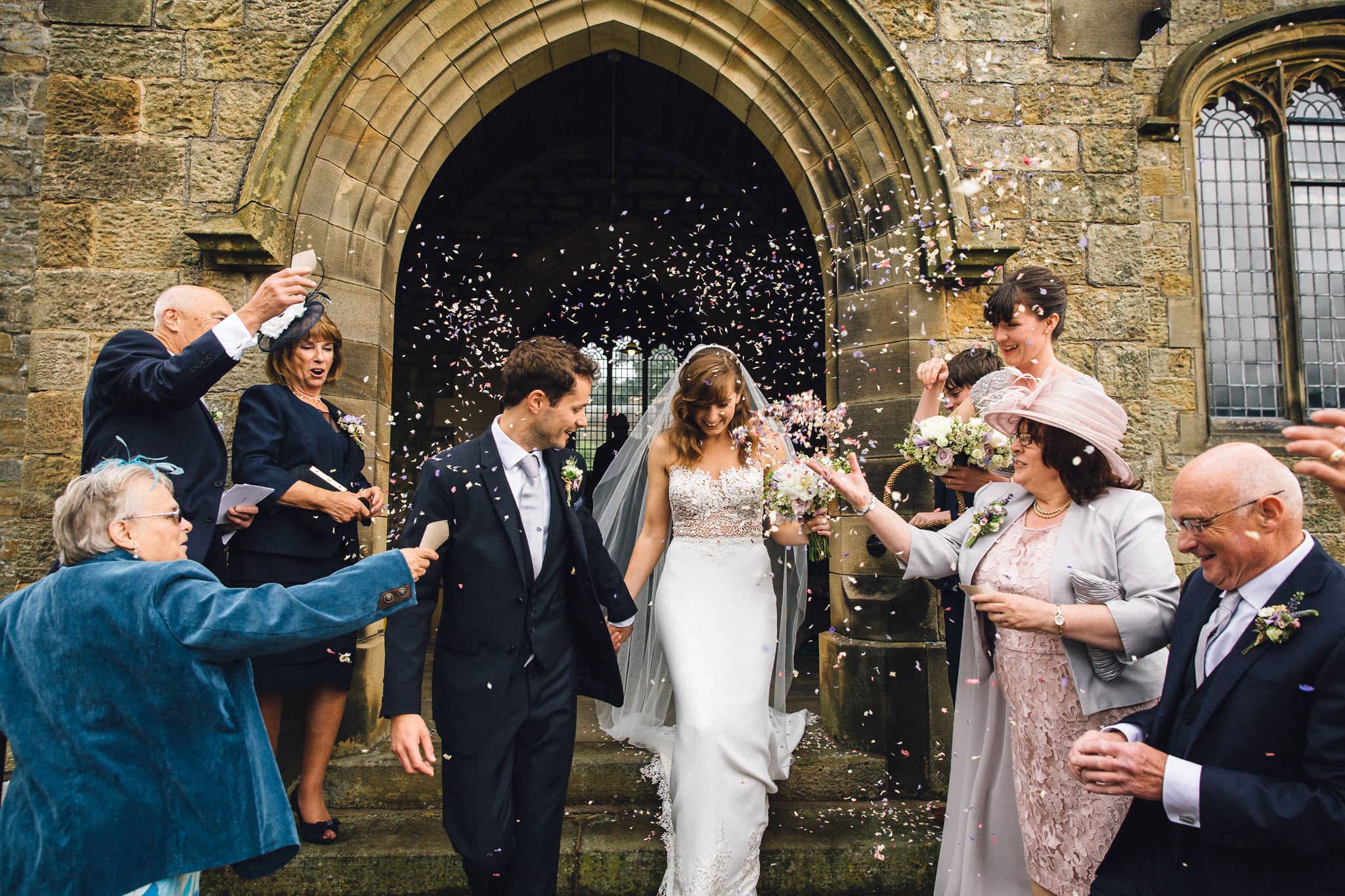 confetti browsholme hall wedding