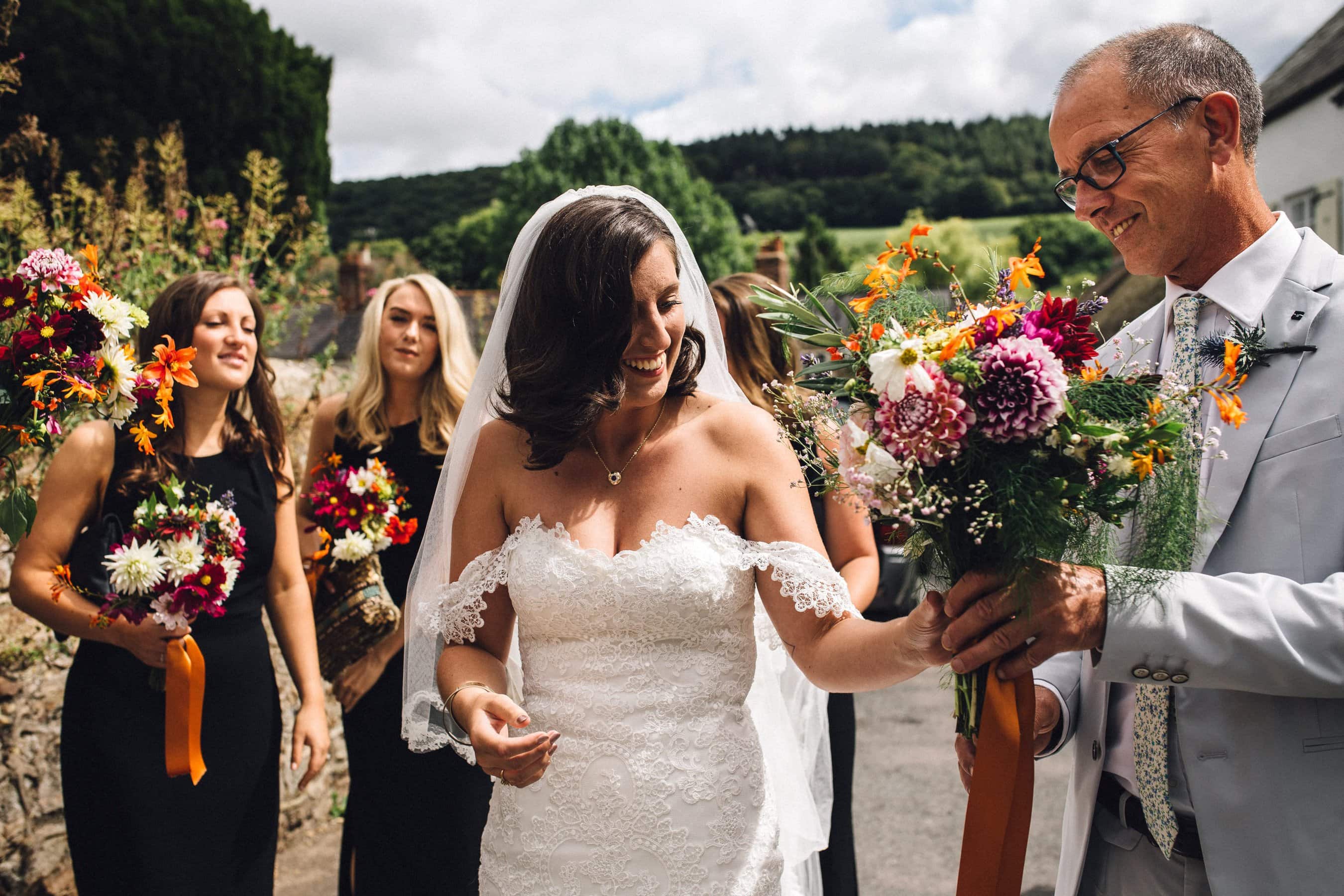 homegrown bridal bouquet