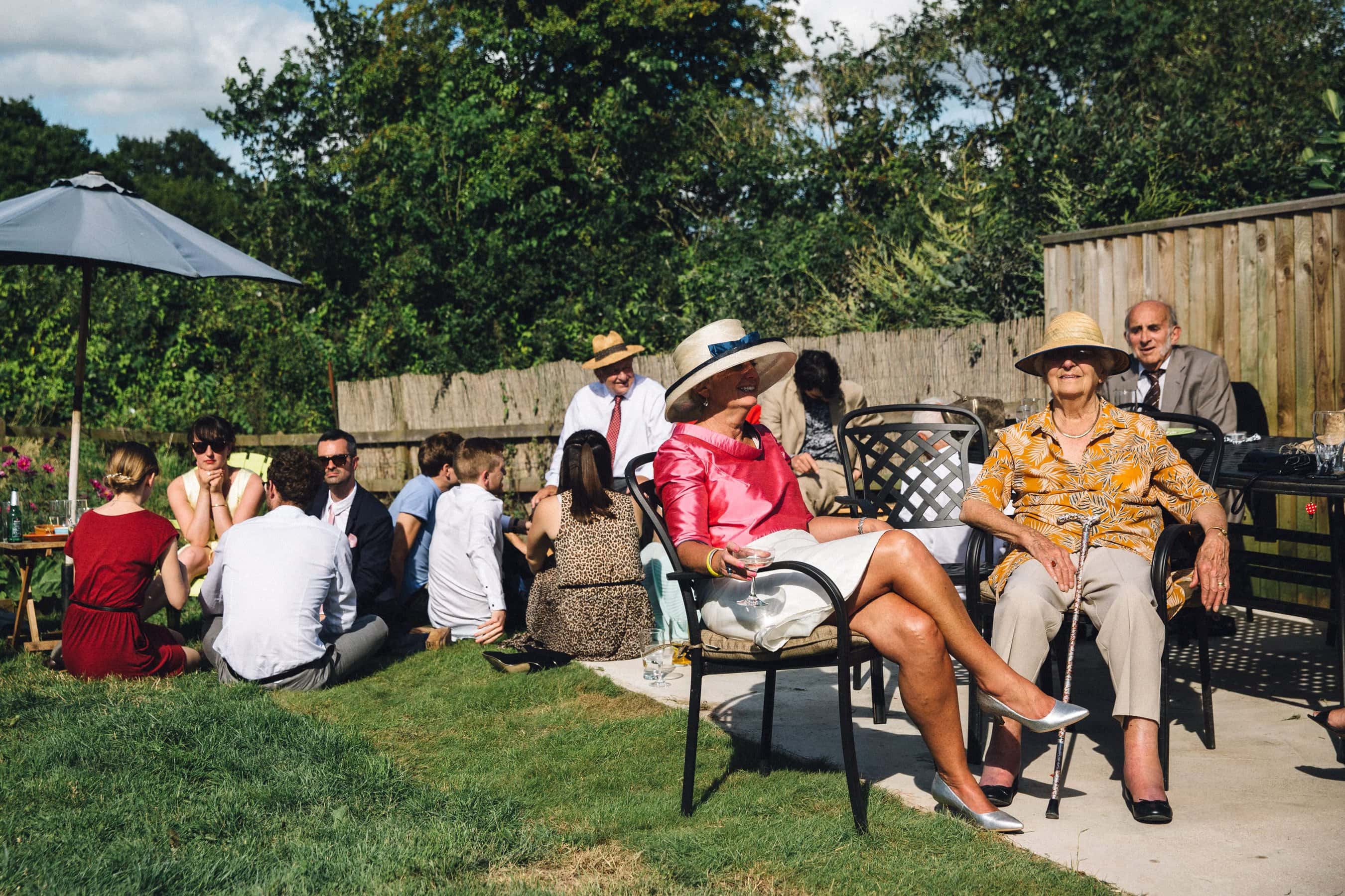 english garden wedding party