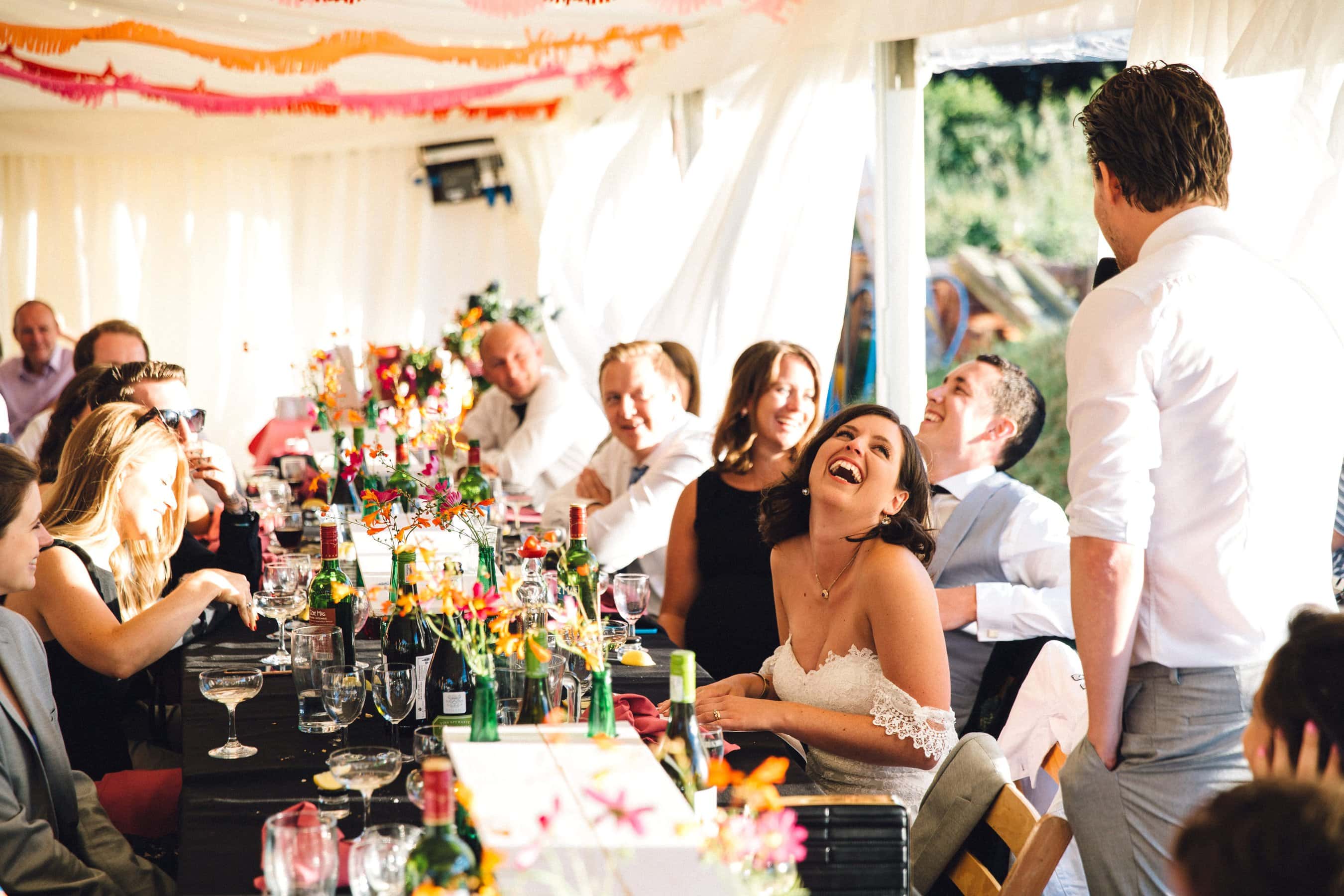 back garden wedding marquee