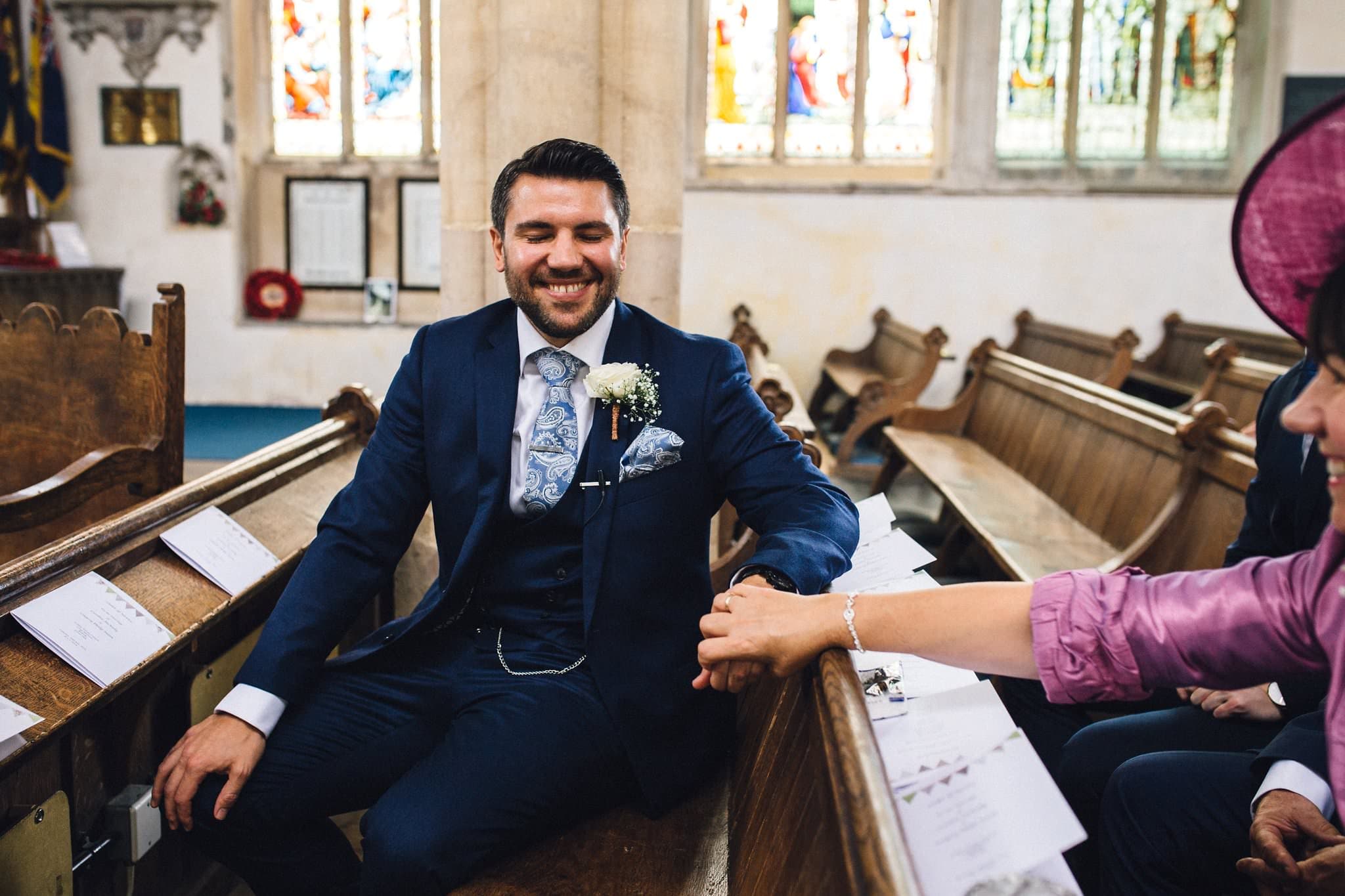 groom waiting