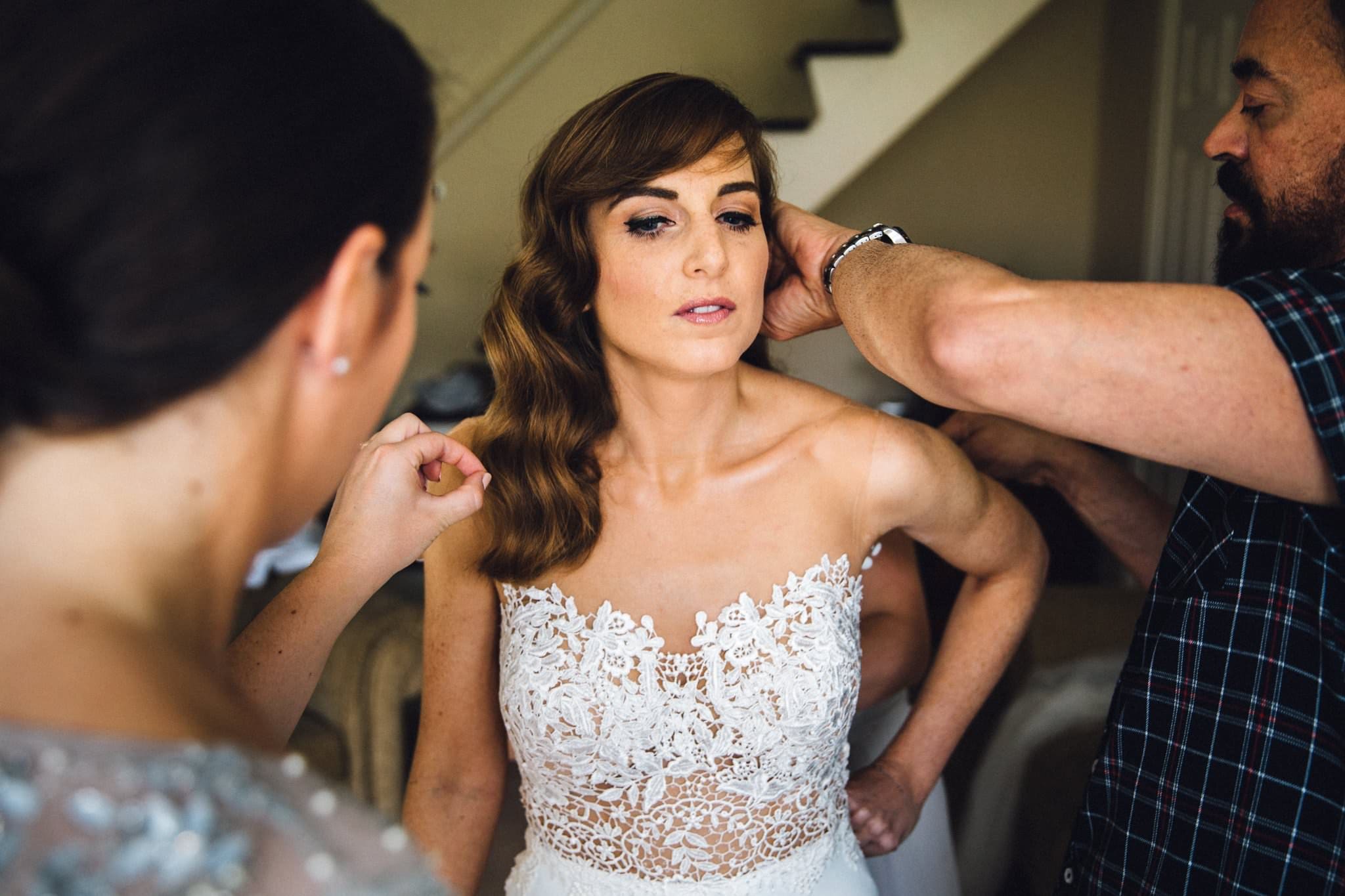 bride getting ready