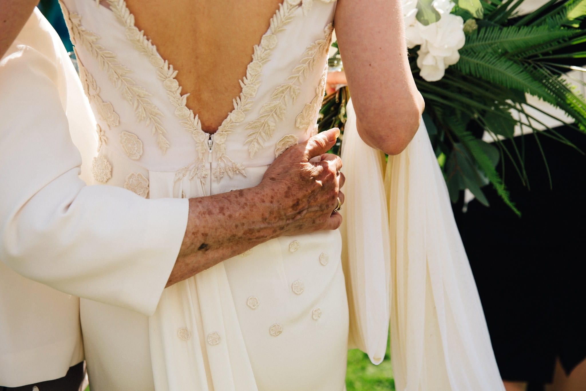 grandma congratulating bride