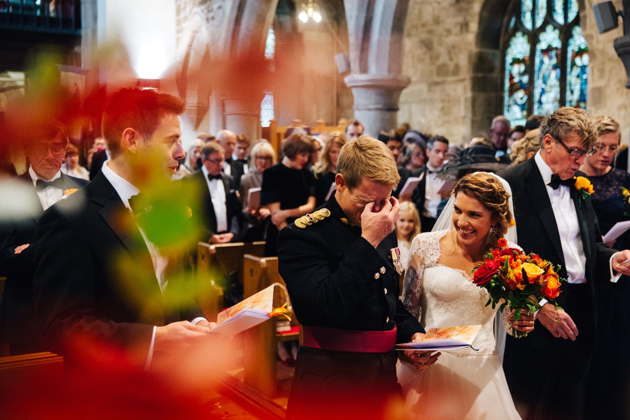 groom tears