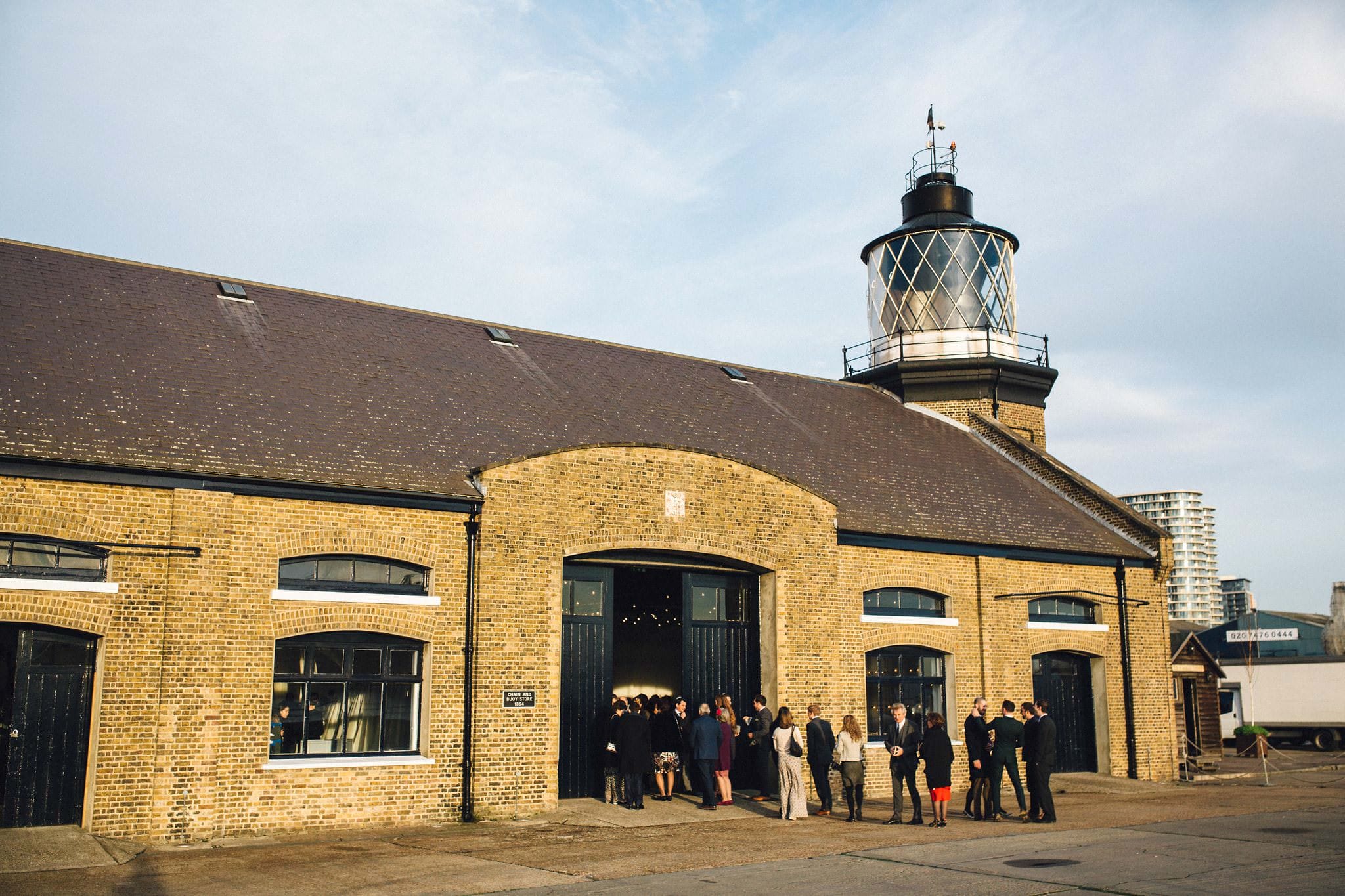 lighthouse winter wedding