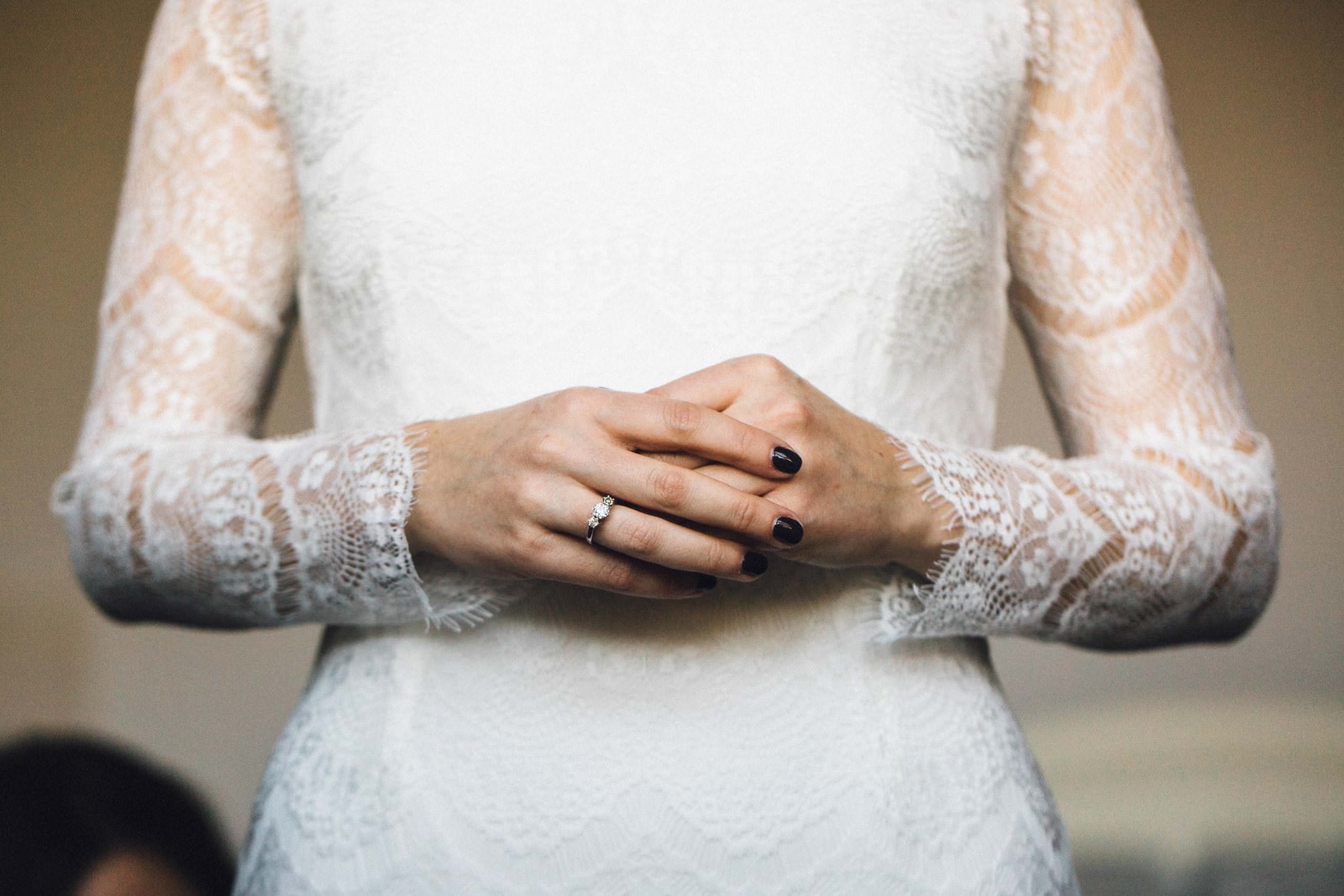 lace wedding gown