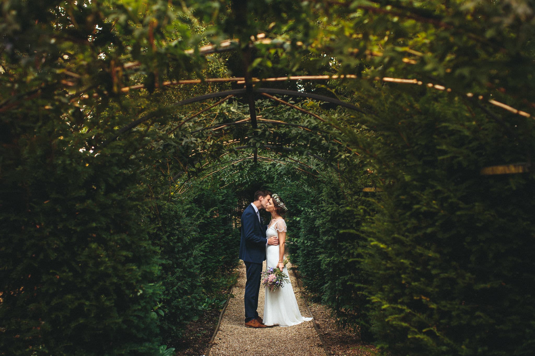 sunset wedding photo