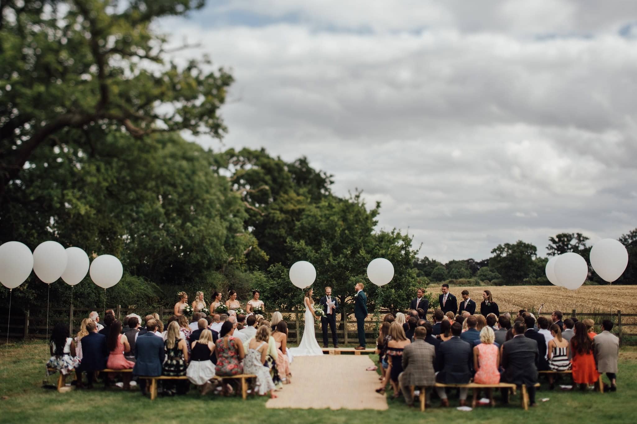 tipi garden wedding photography with tilt shift lens