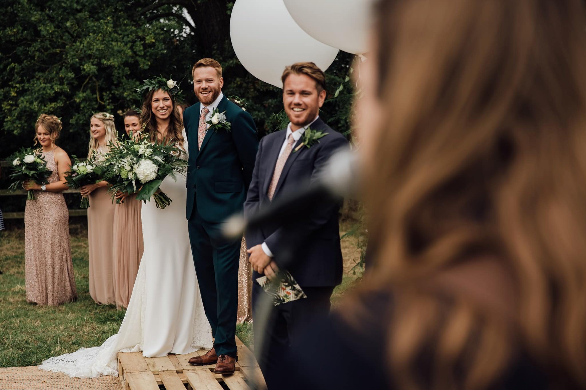 singalong during humanist wedding ceremony