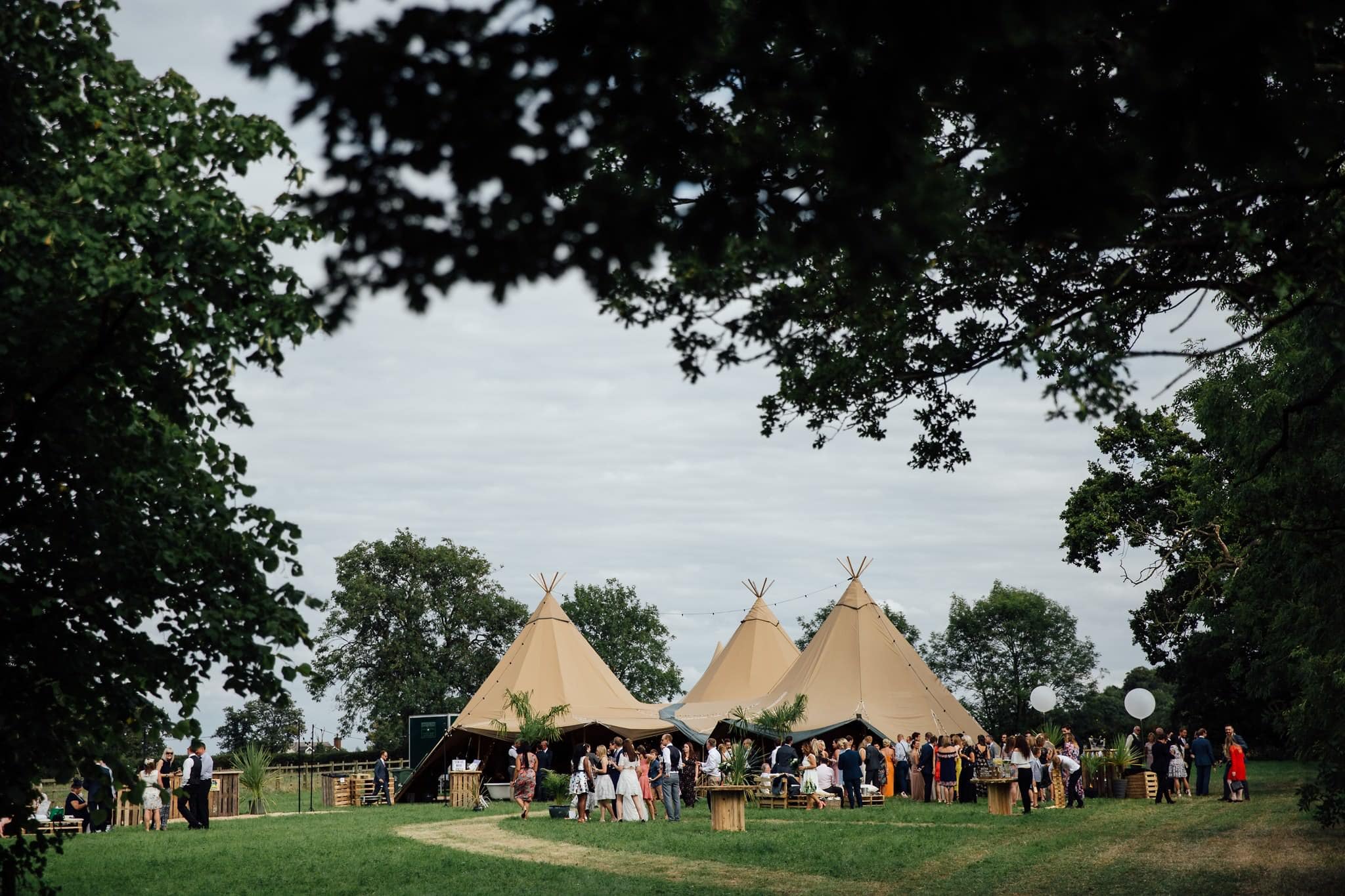 tipi garden wedding