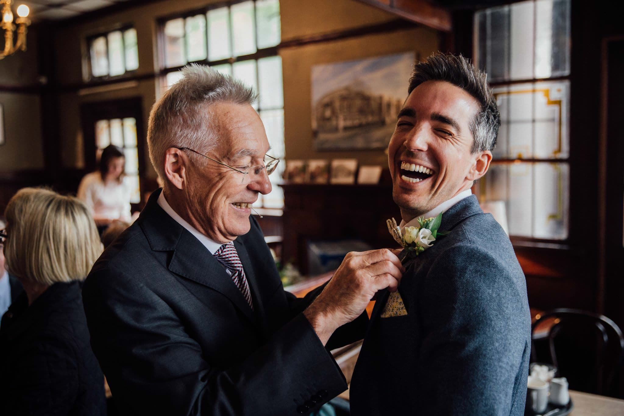 buttonhole father of the groom