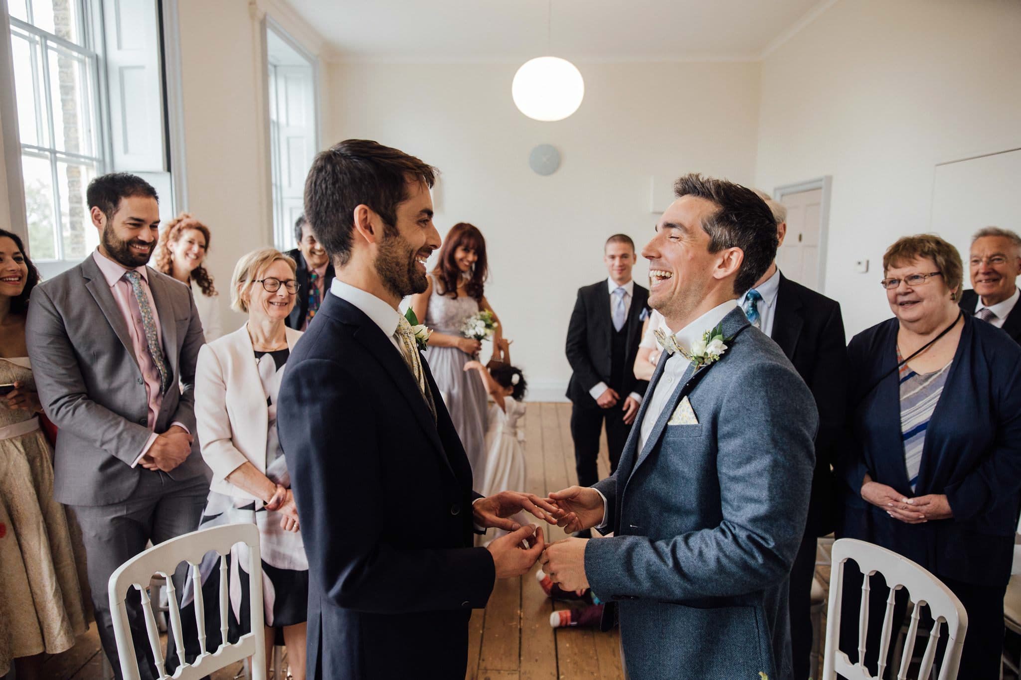 two grooms civil ceremony