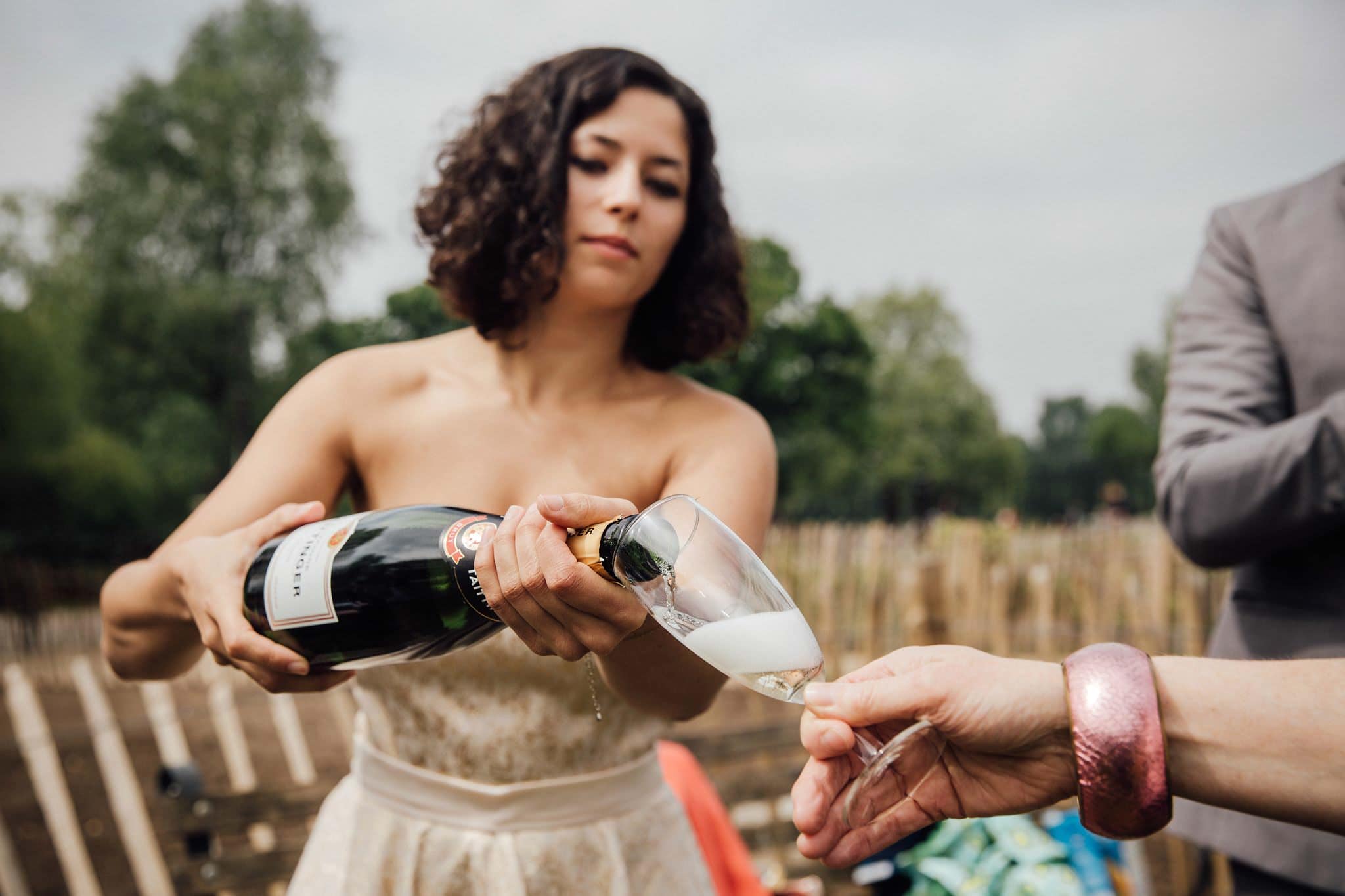 champagne reception stoke newington wedding