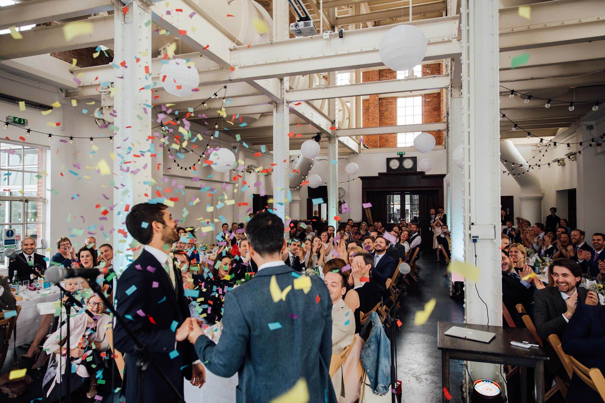 confetti shot at west reservoir centre