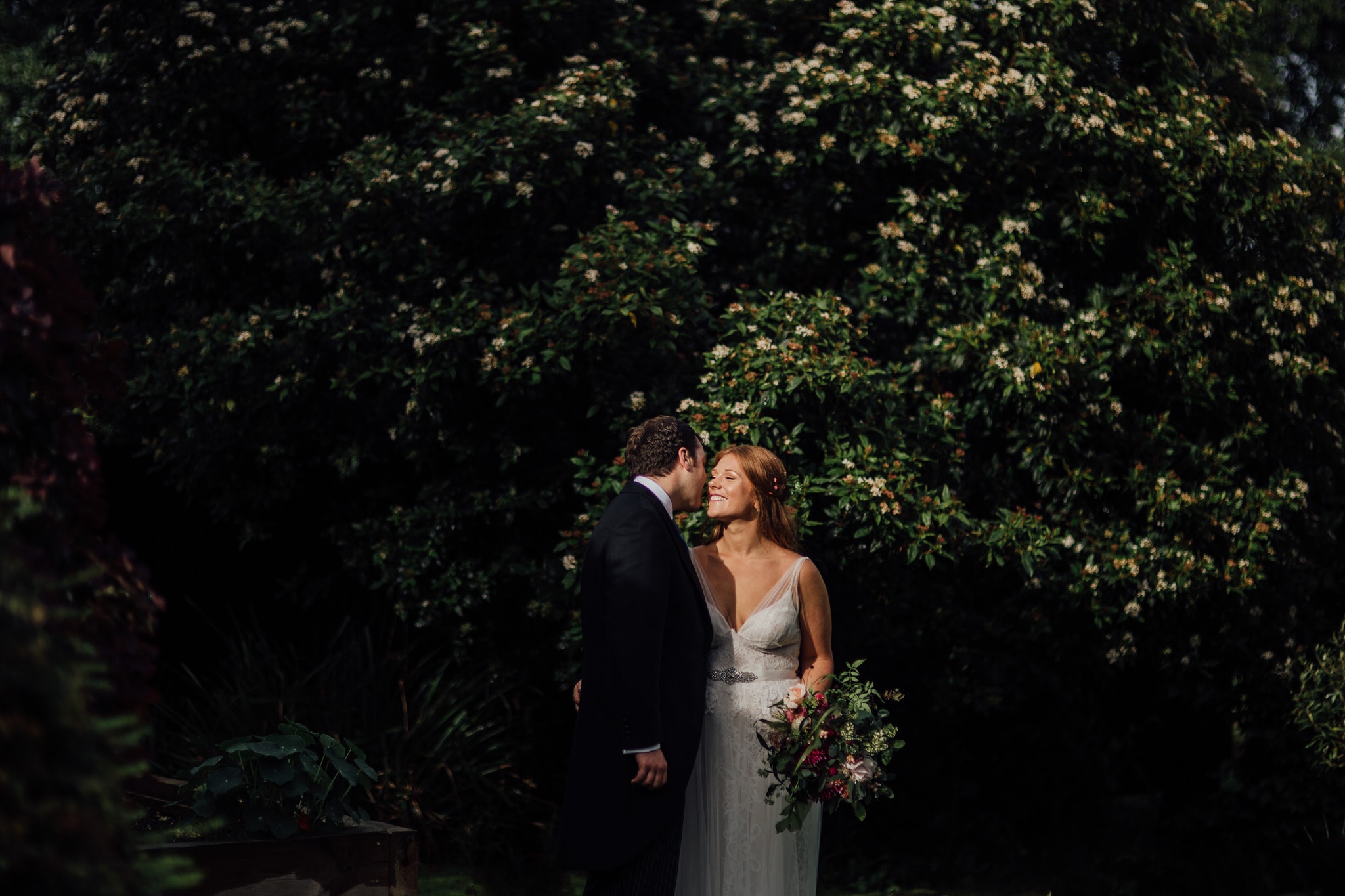 bride and groom portrait