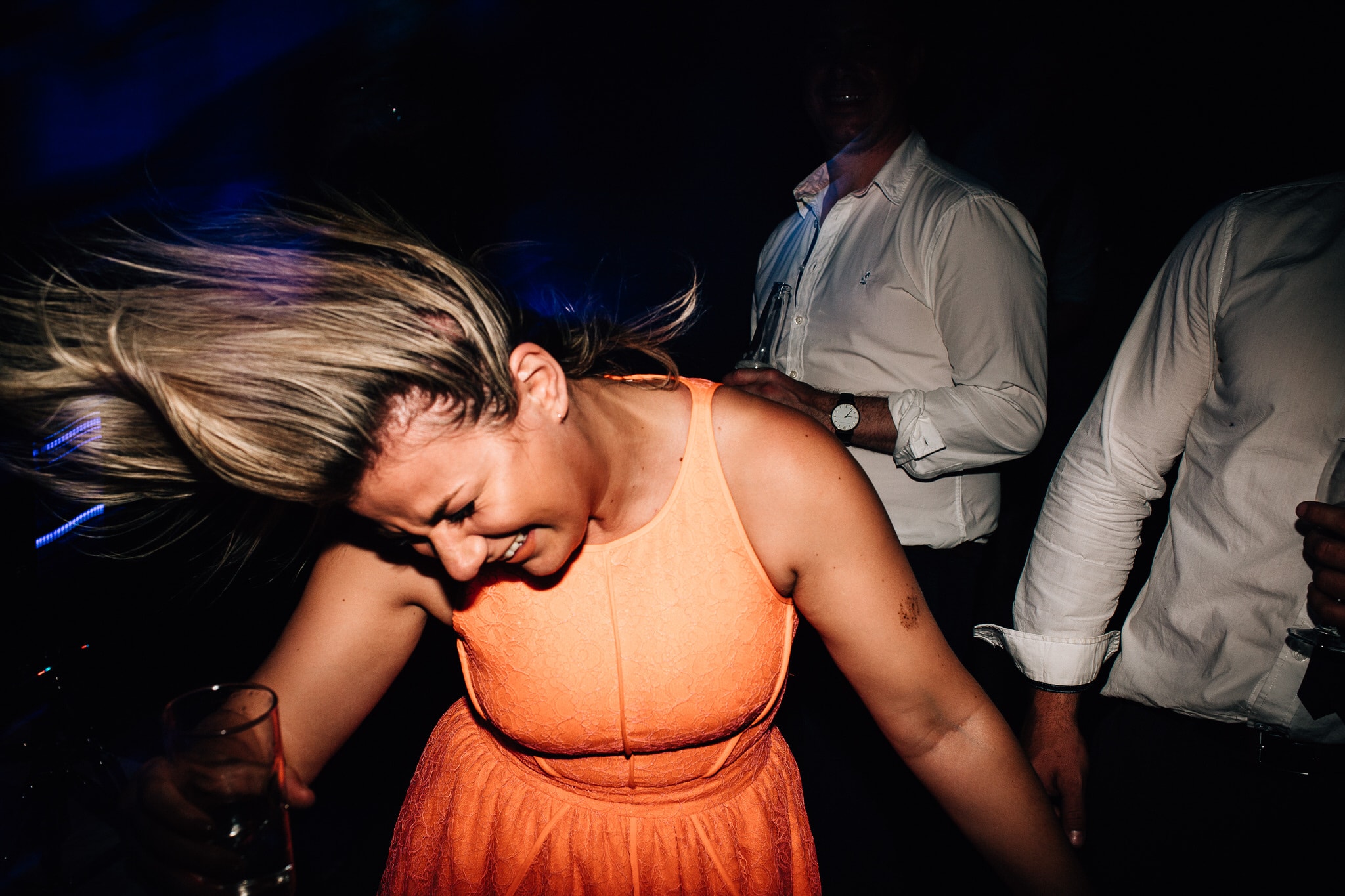 wedding dancing hair