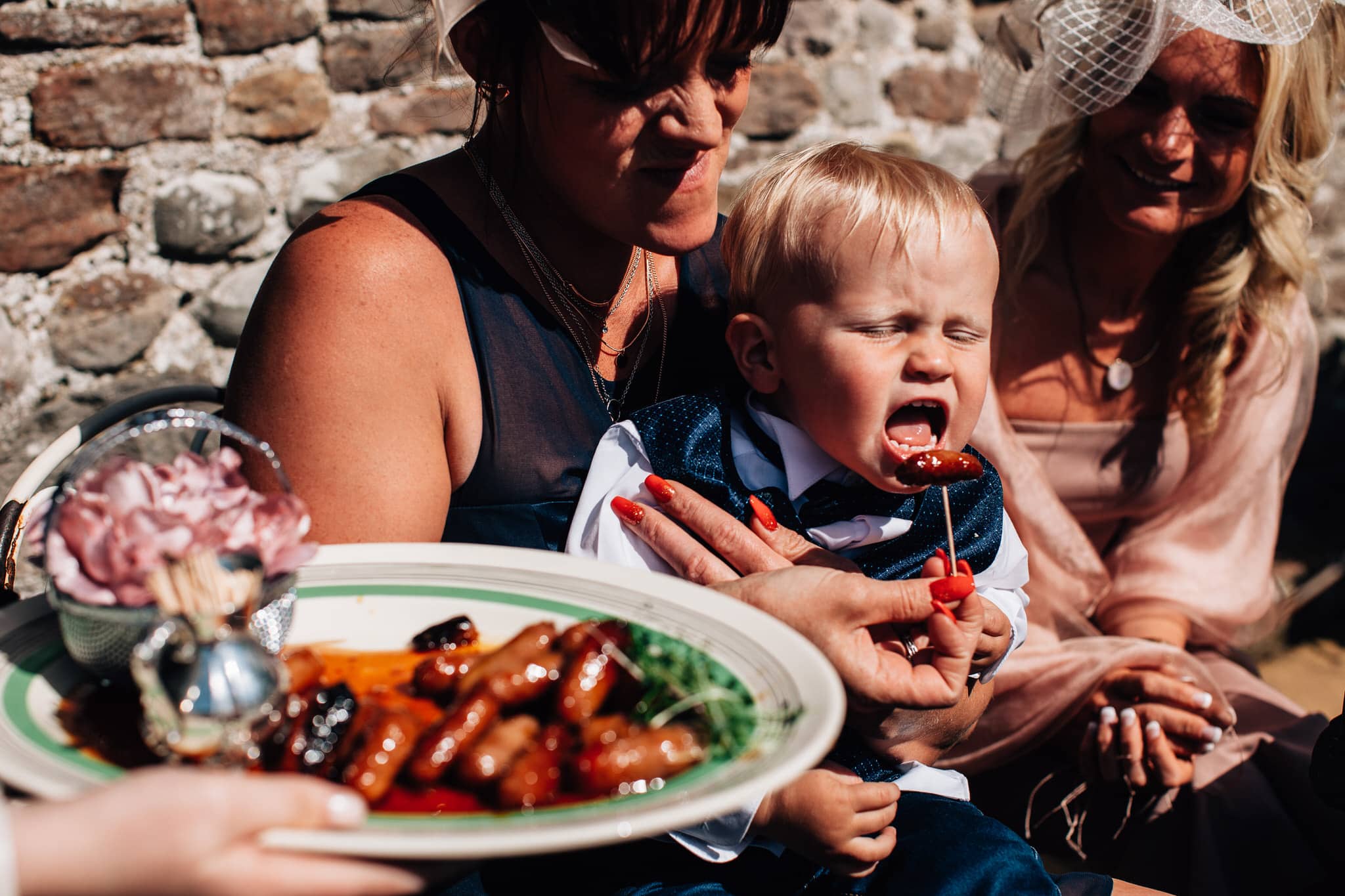 kid wedding sausage