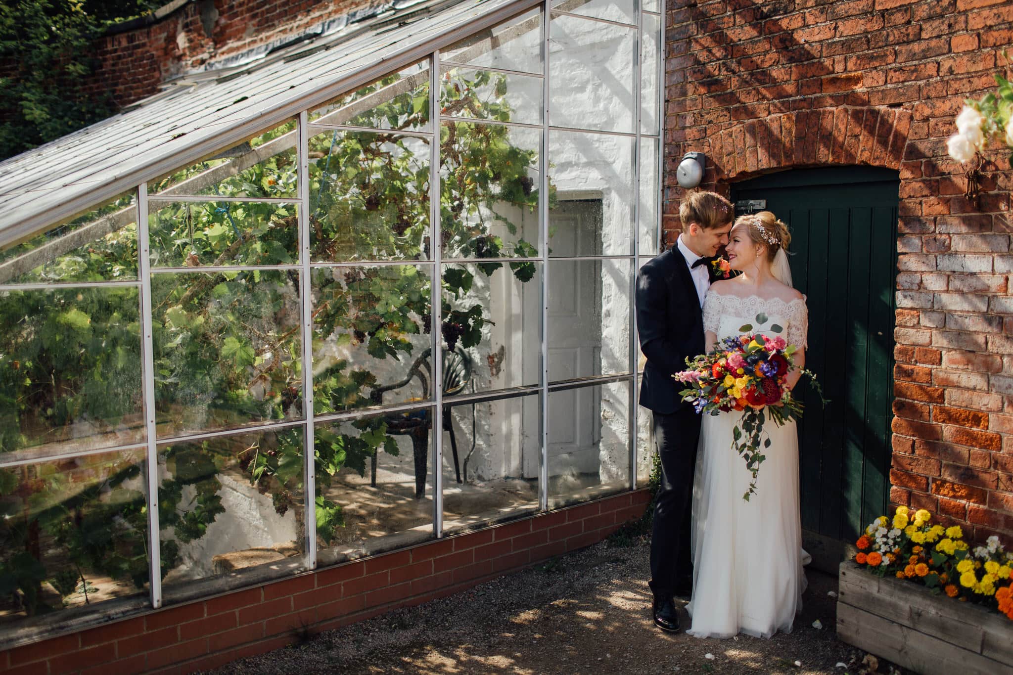 walled garden wedding photograph