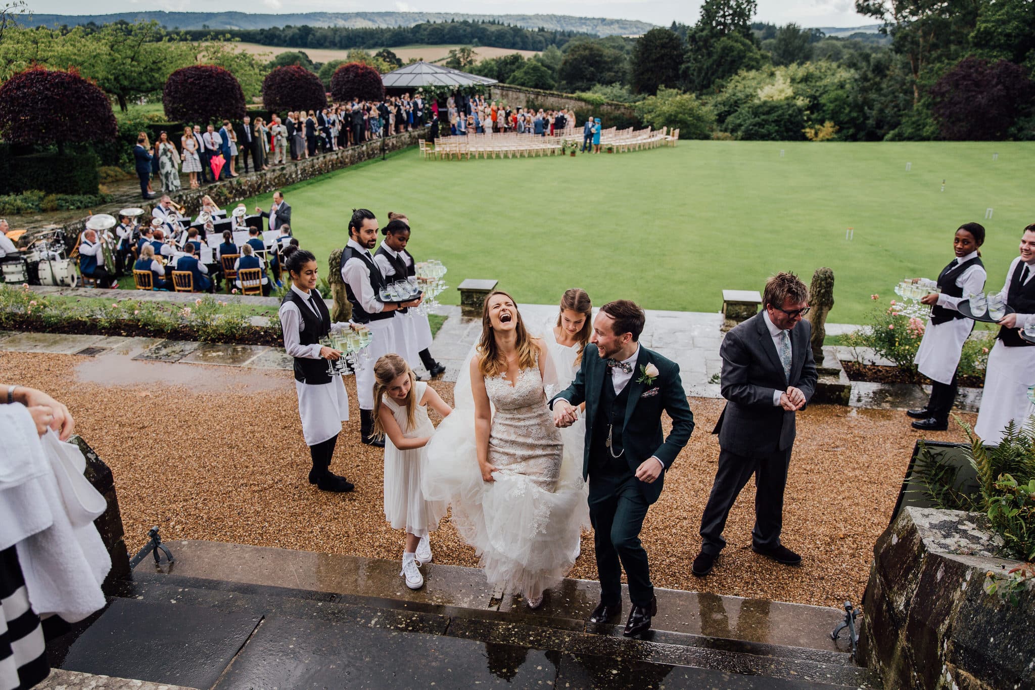 stormy wedding ceremony