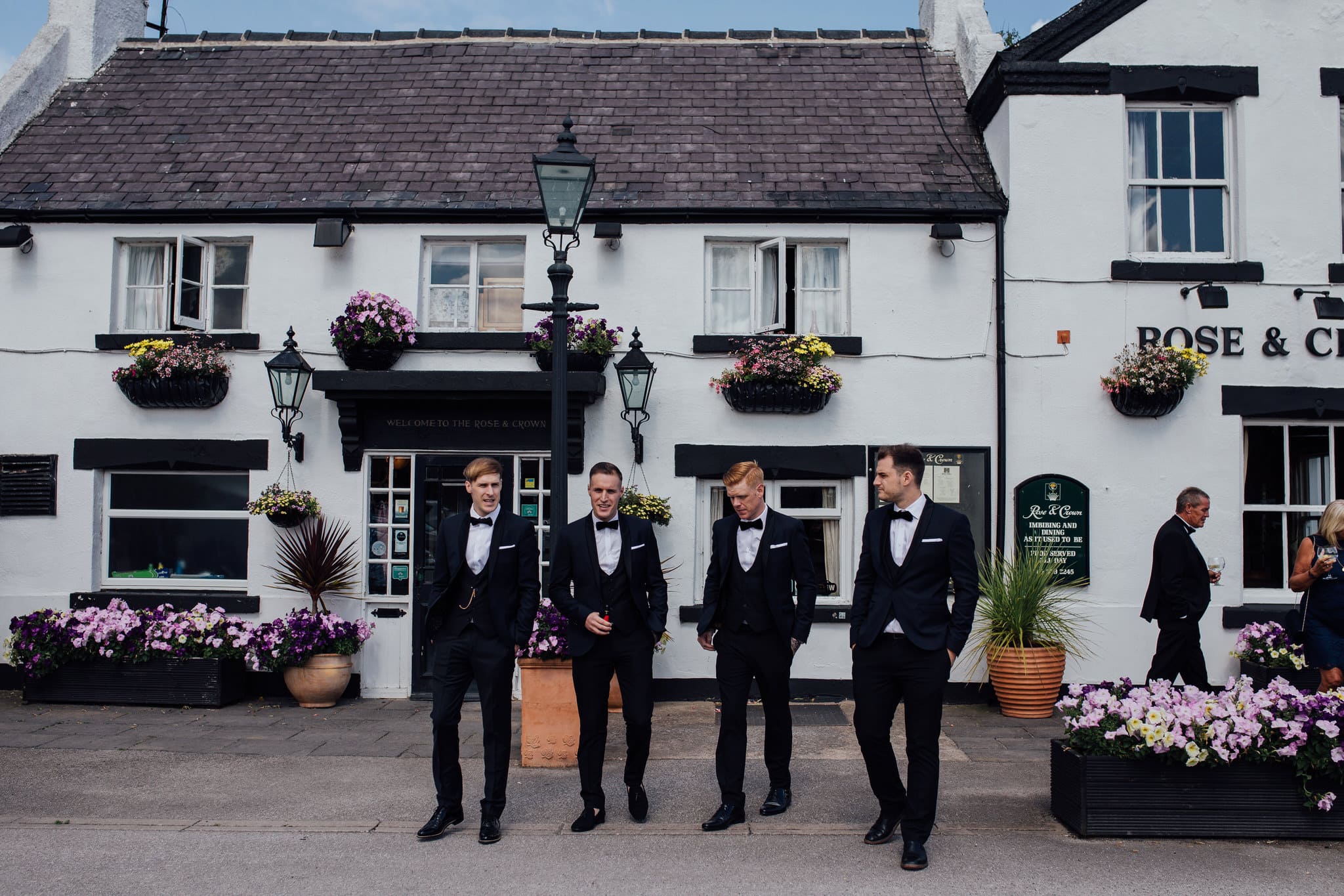 groomsmen in tux