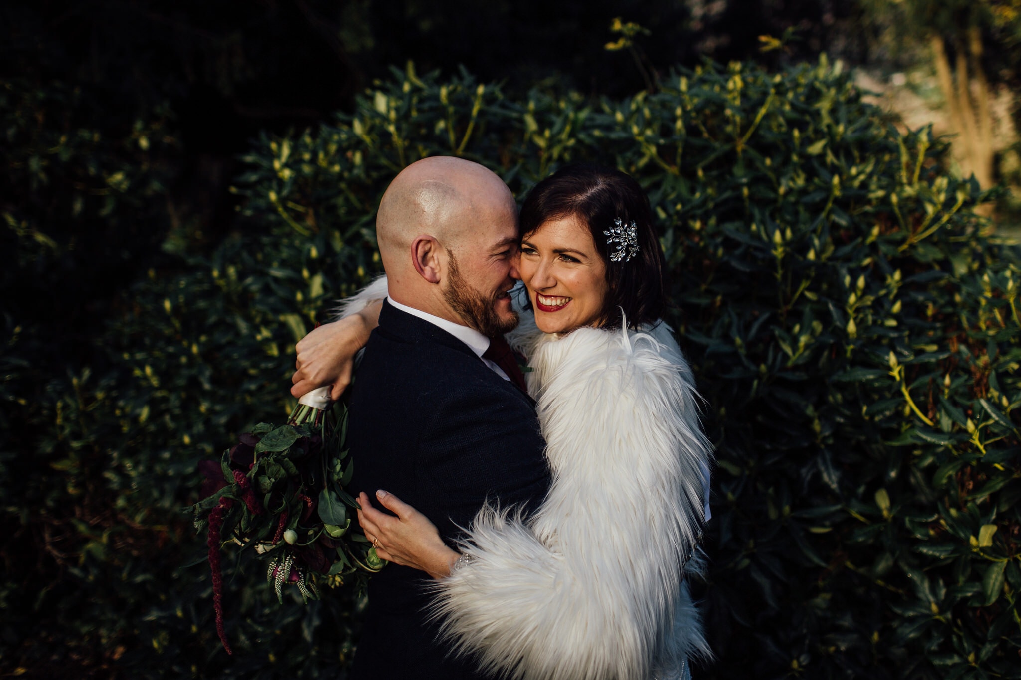 winter wedding photograph