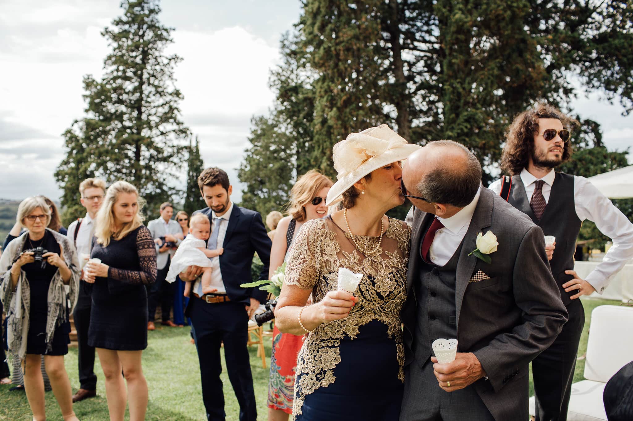 Mother and Father of the Bride sharing a moment