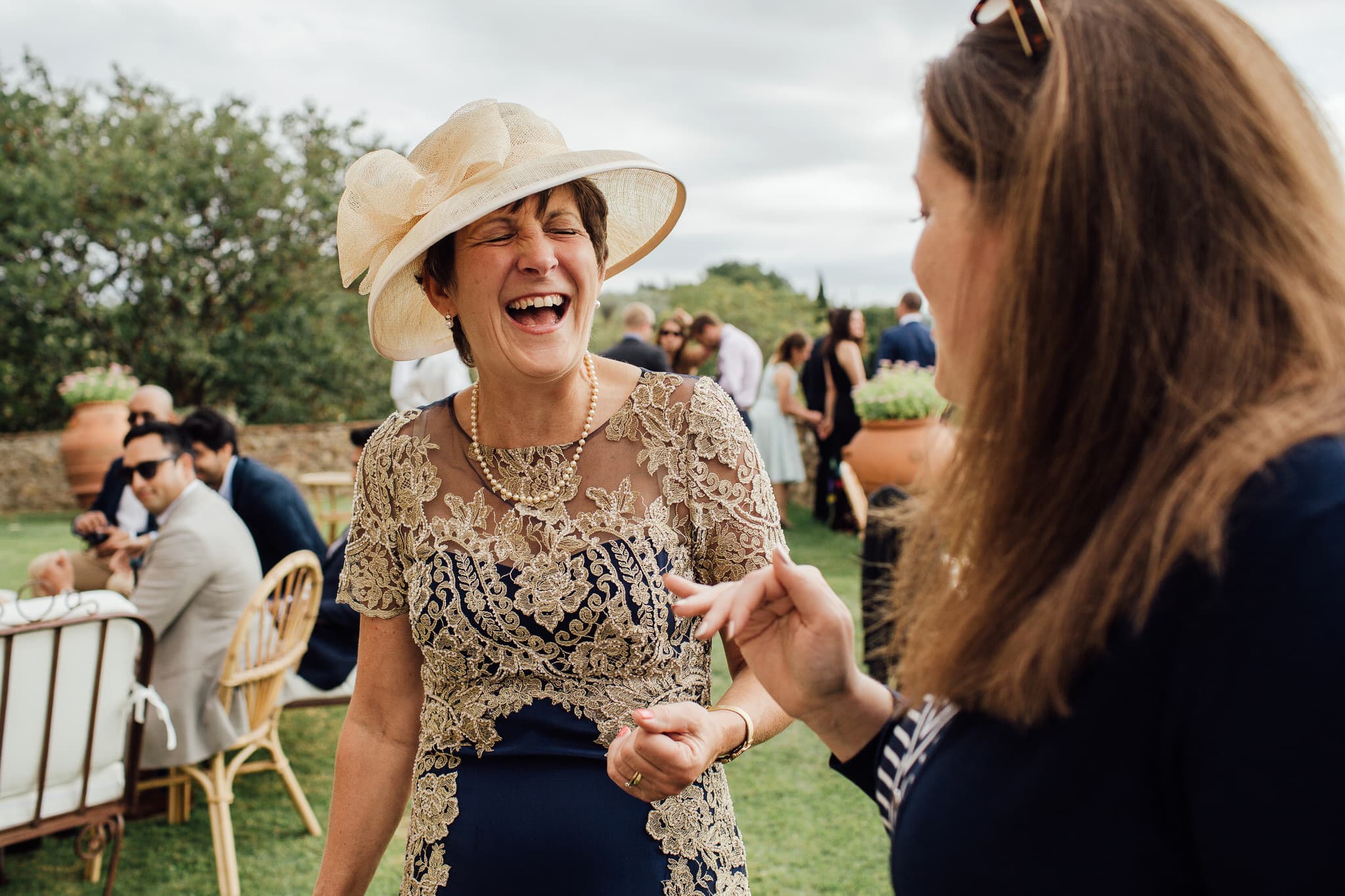 Mother of the Bride laughing