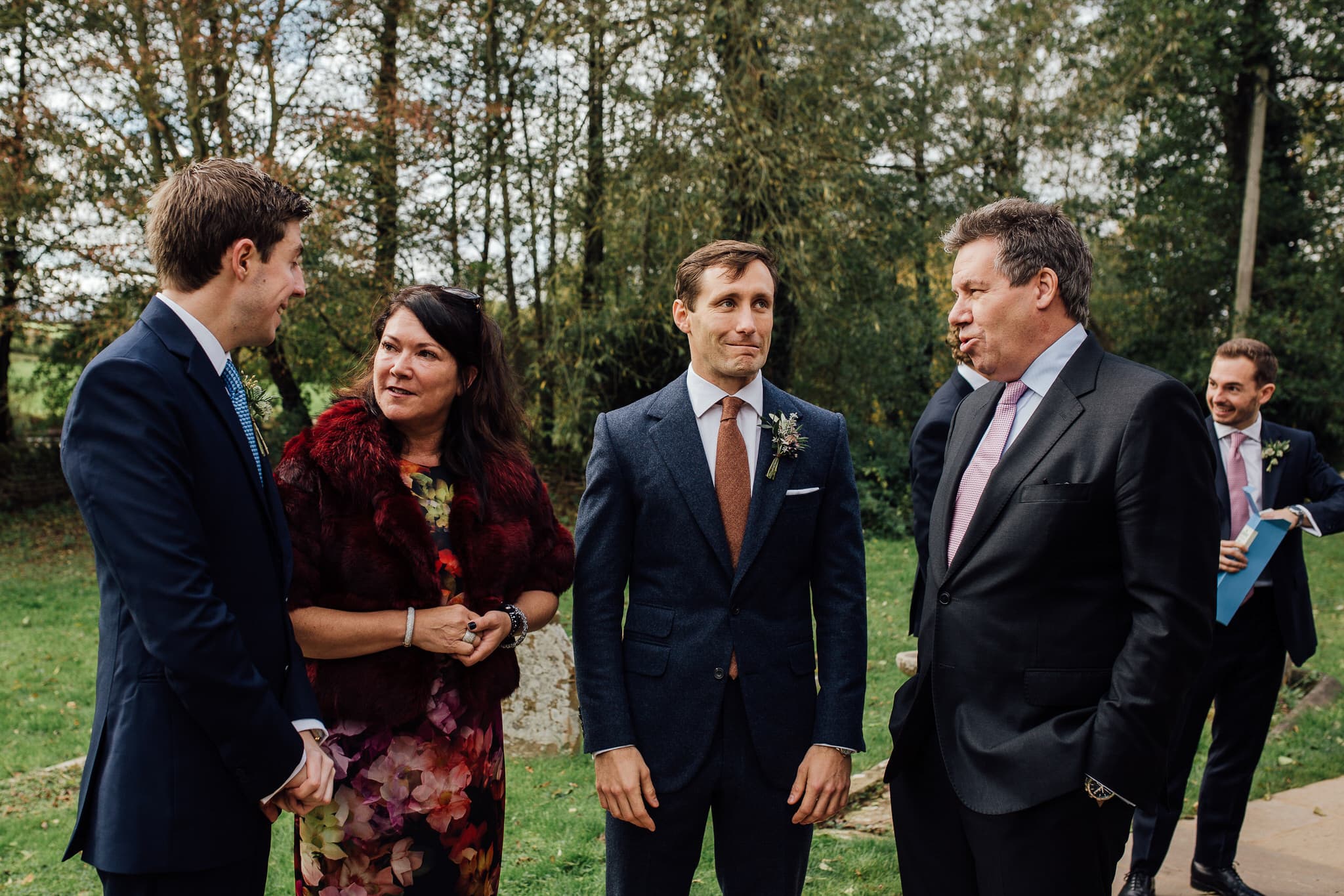 Groom waiting nervously