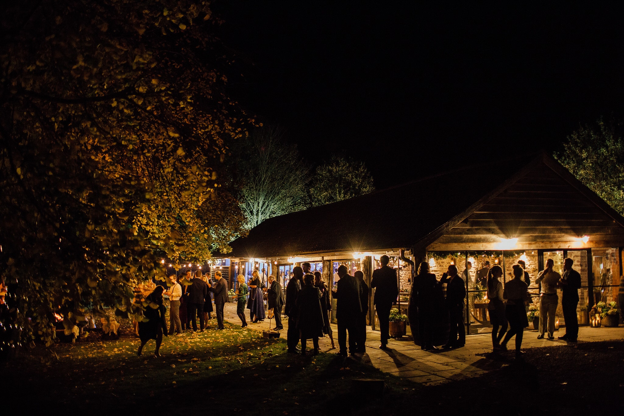 evening reception at Dewsall Court