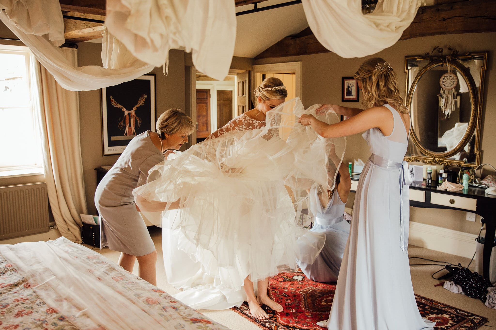 bridal suite at Dewsall Court