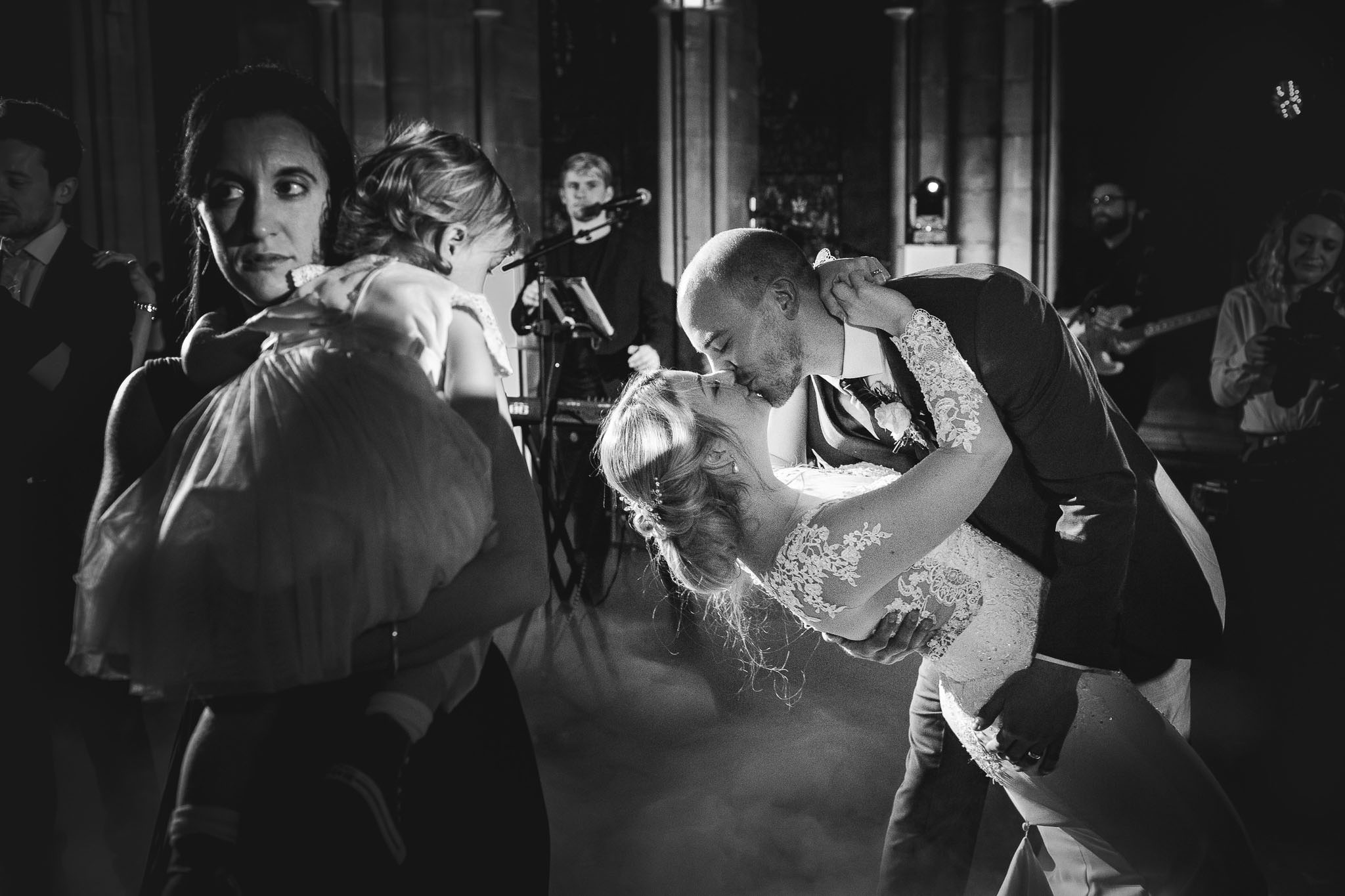 documentary wedding photographer on the dance floor