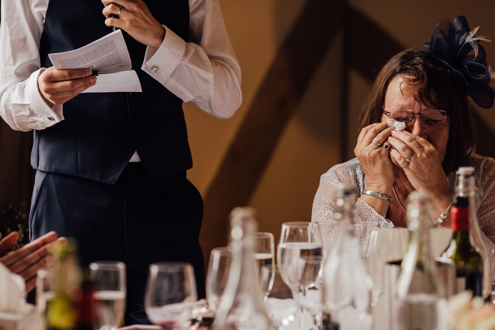 emotional mother of the groom