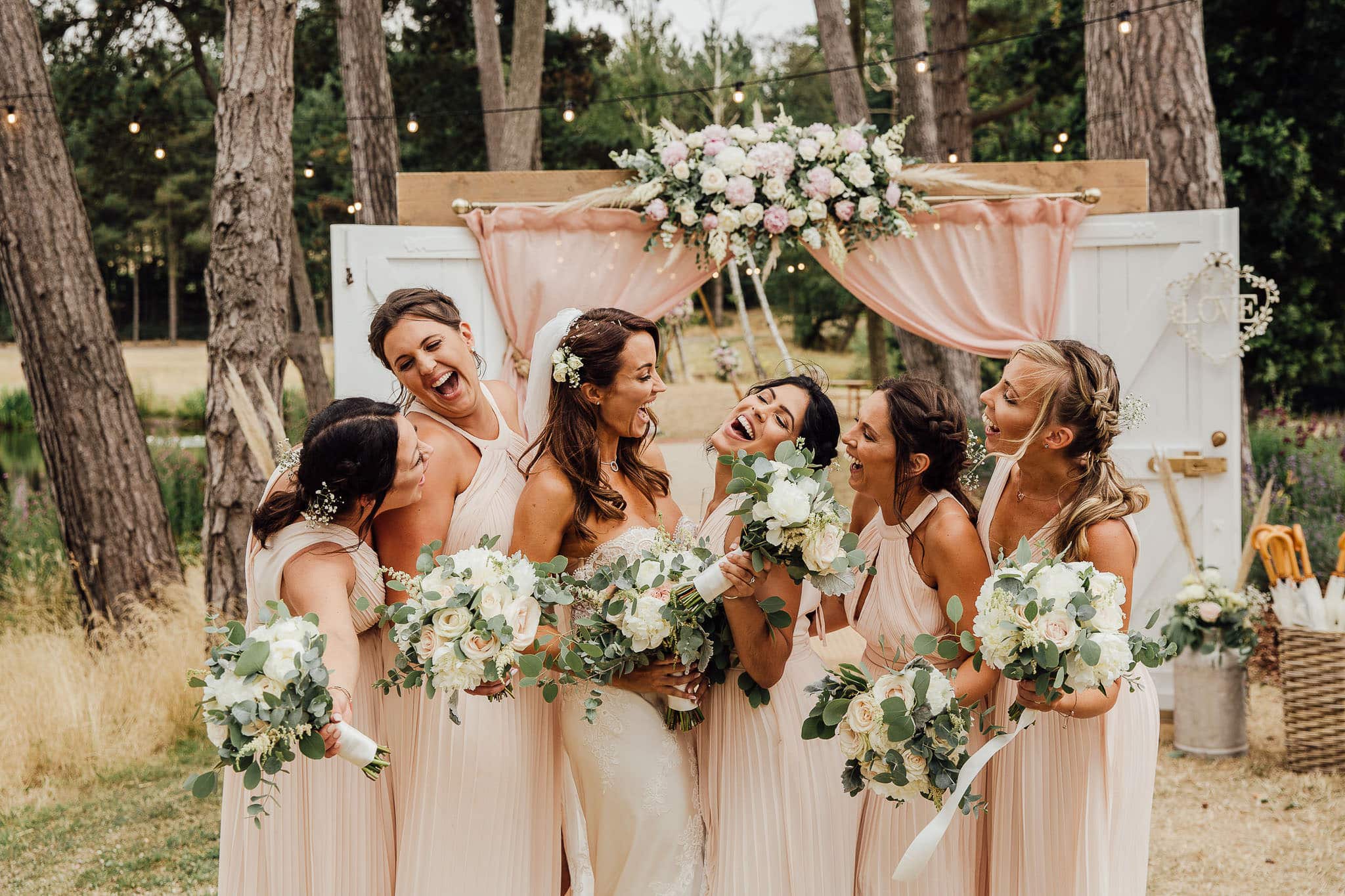 pastel bridesmaids dresses