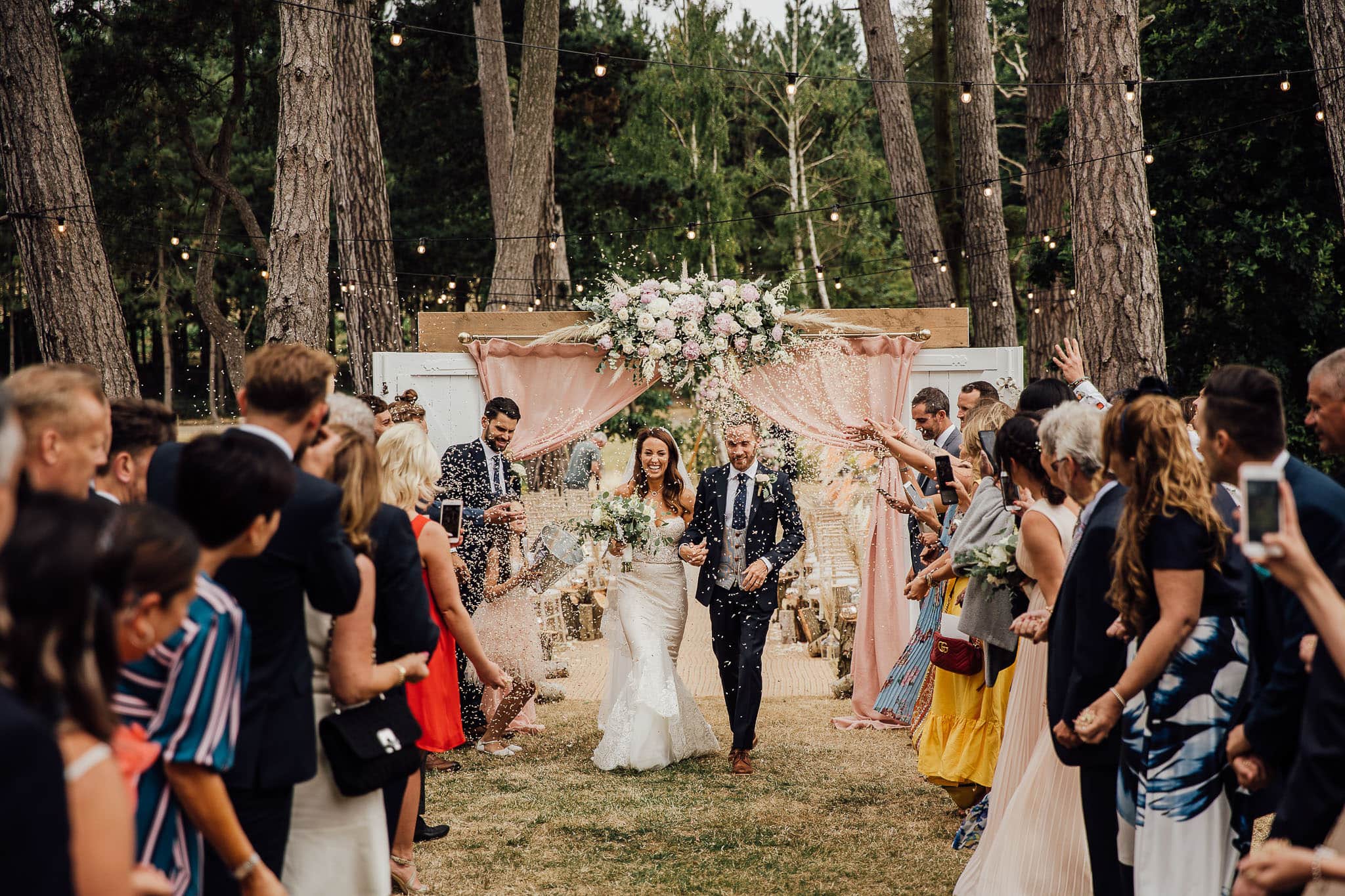 woodland wedding ceremony