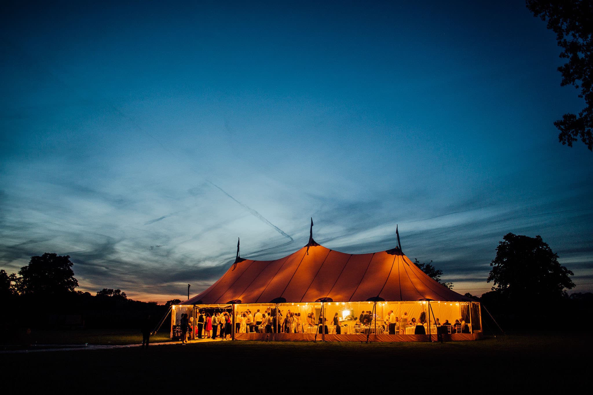 marquee in moonlight