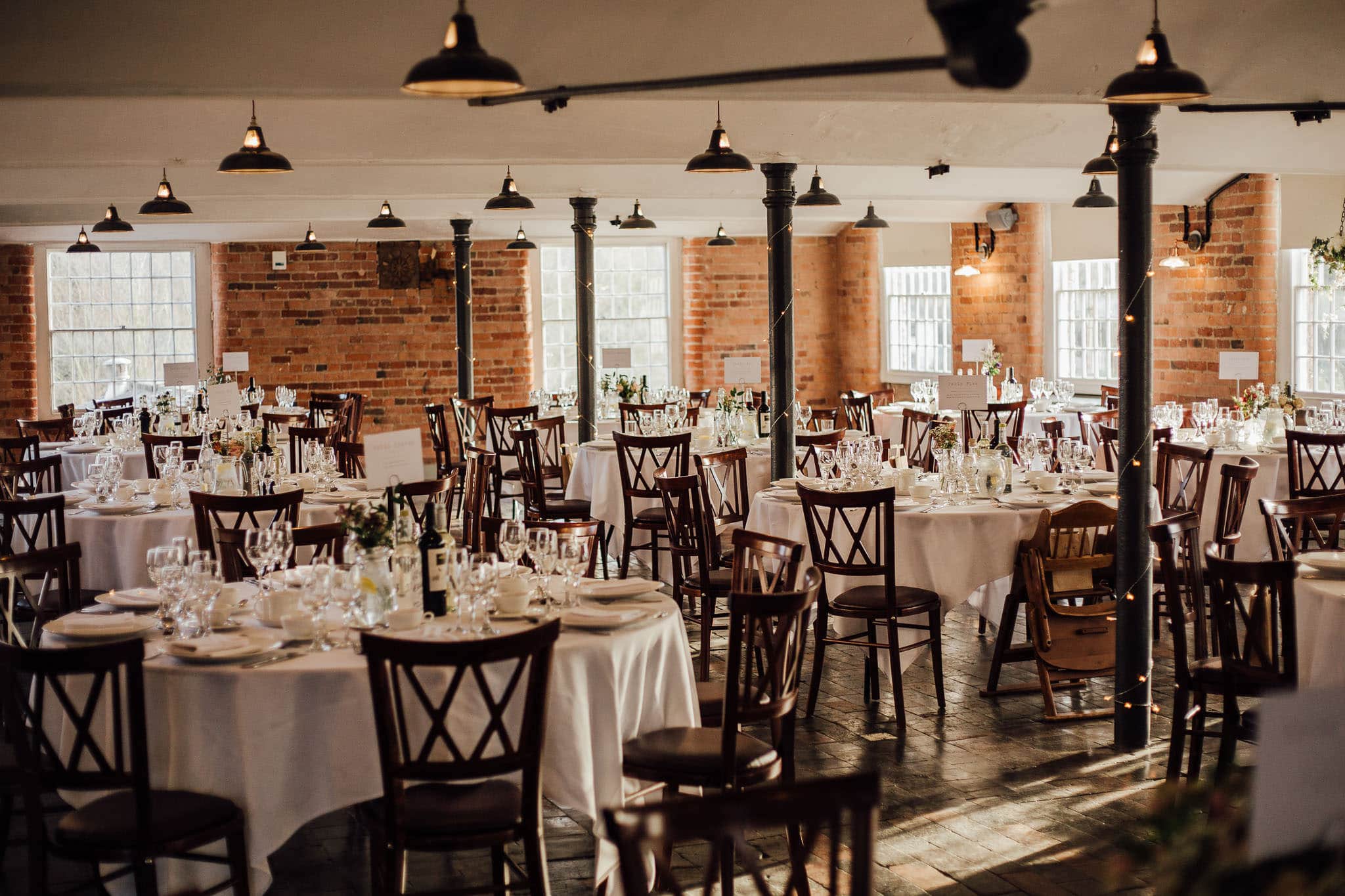 west mill wedding breakfast room