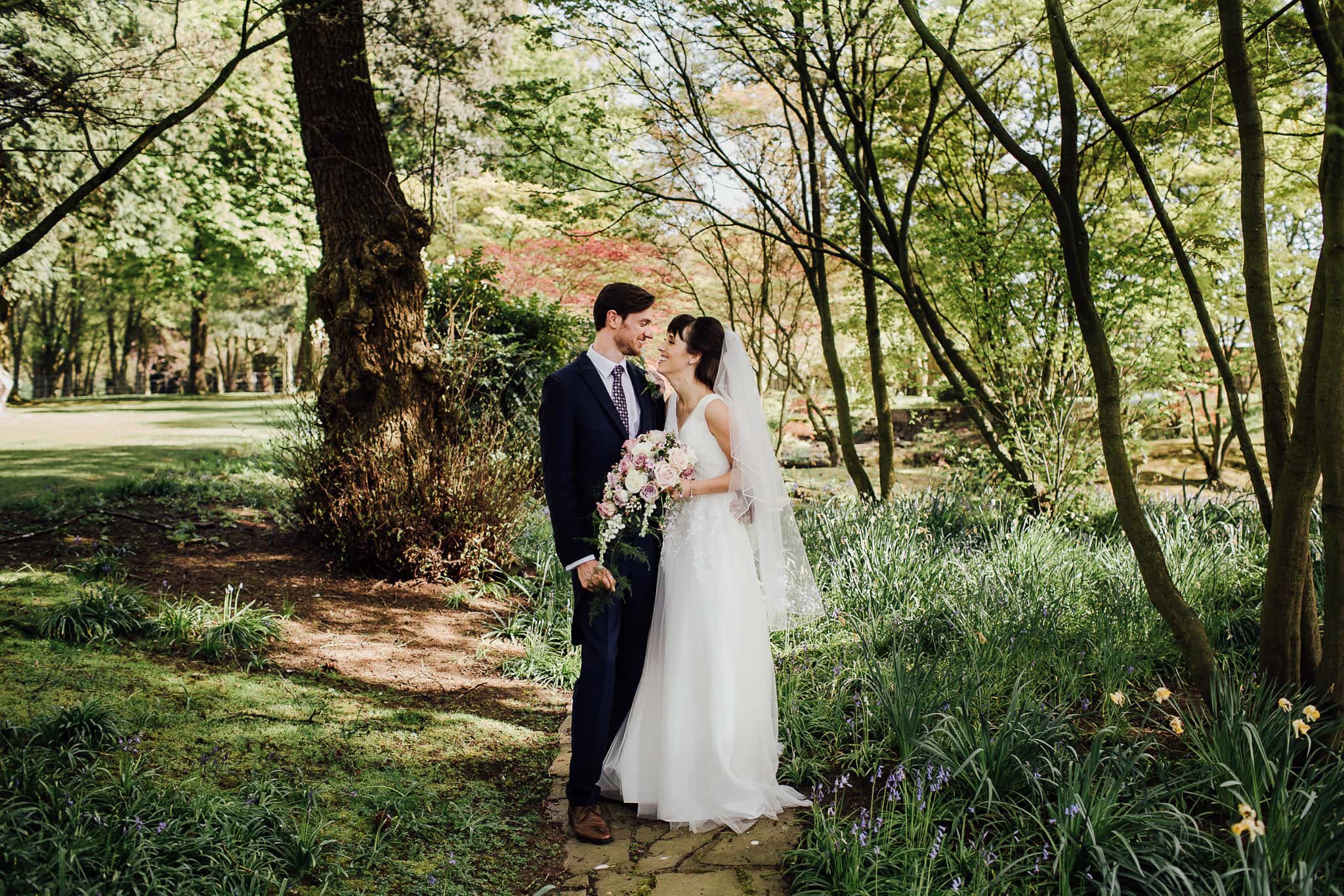 bride and groom portraits Colshaw Hall