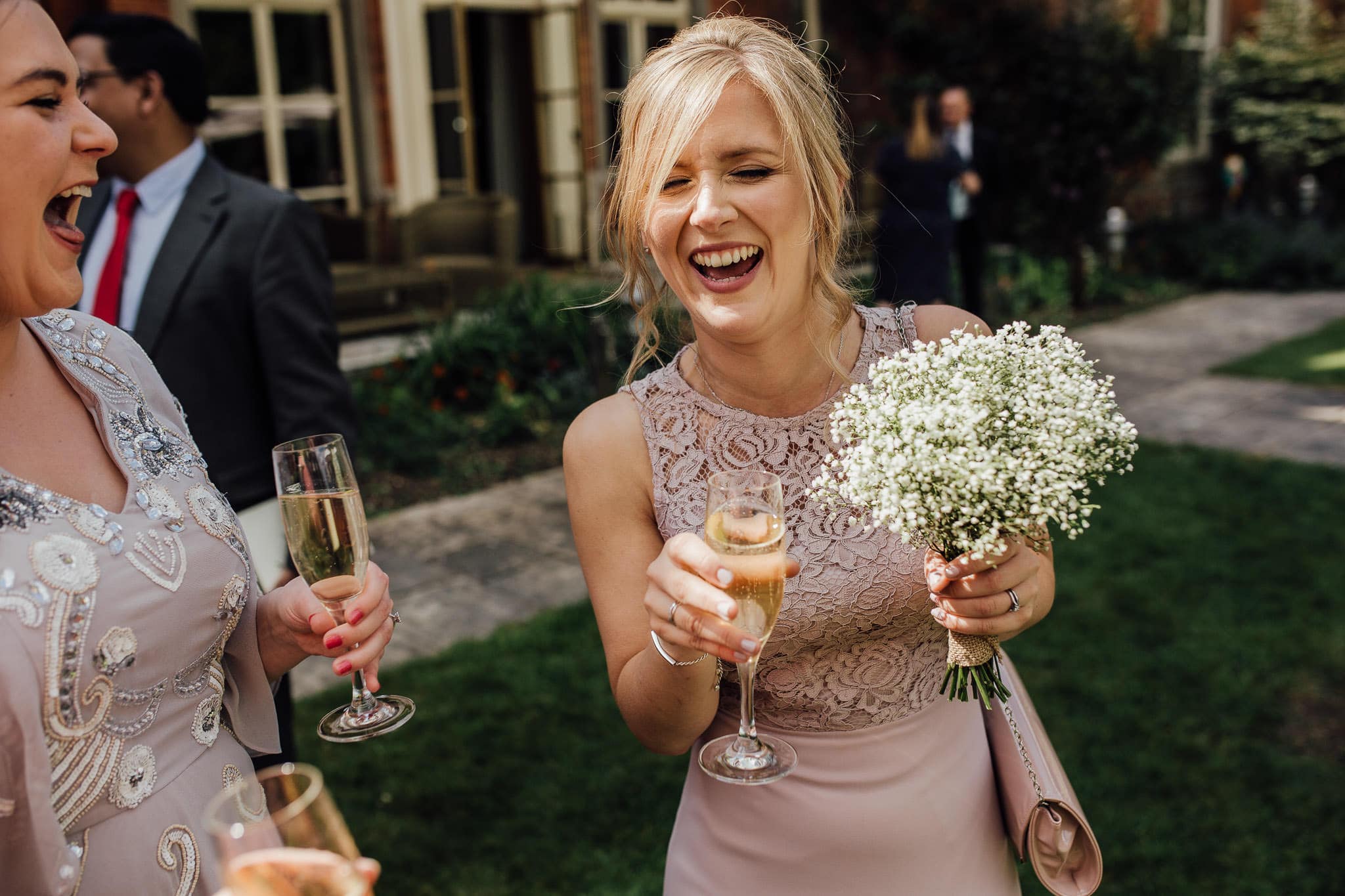 maid of honour laughing