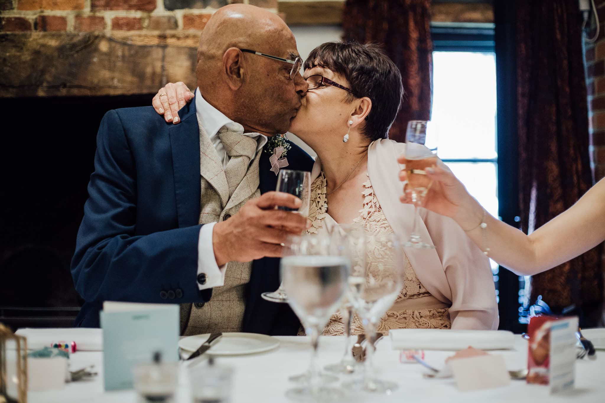 congratulating father of the bride after speech