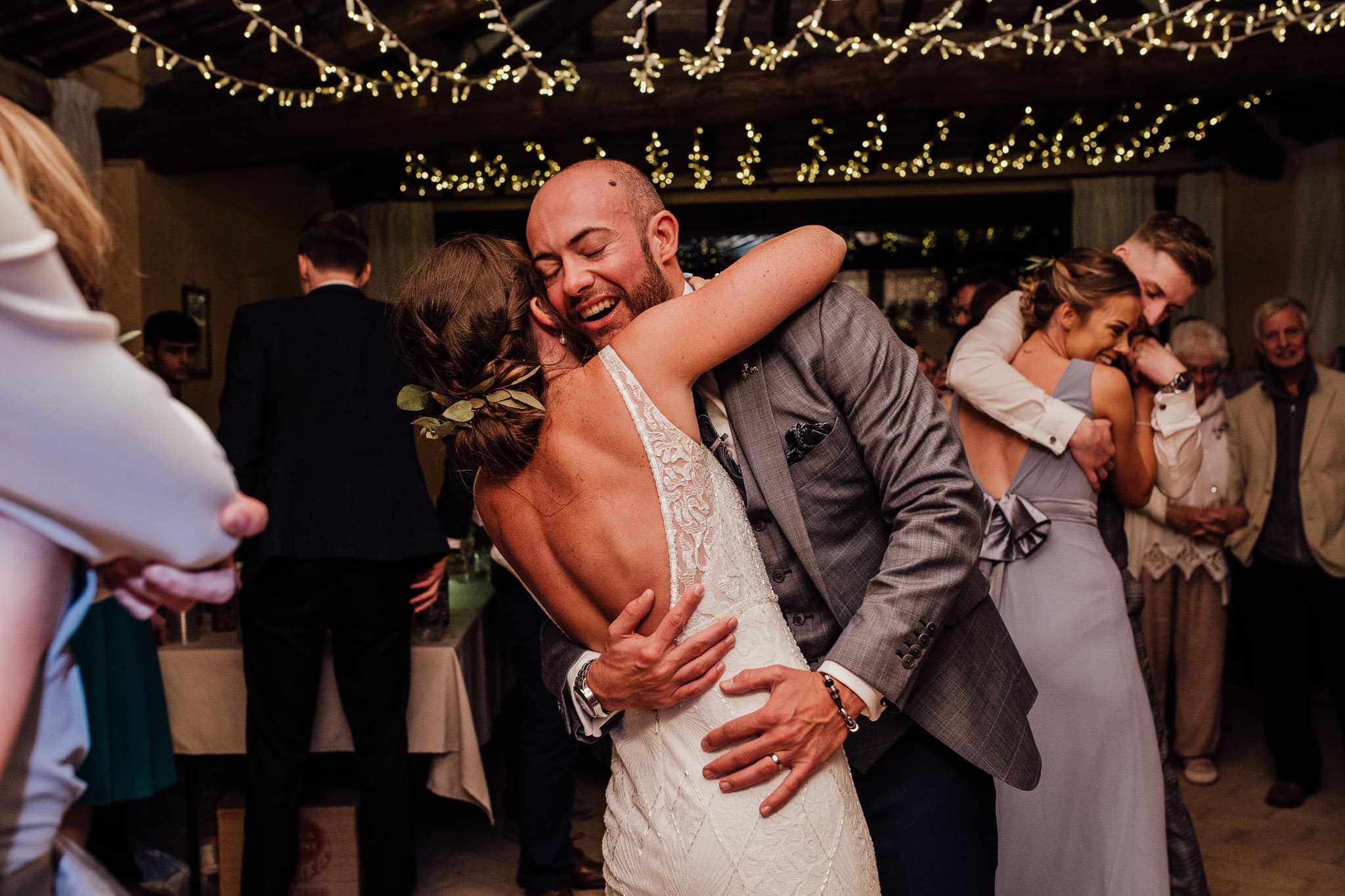 dancing at Tuscany wedding