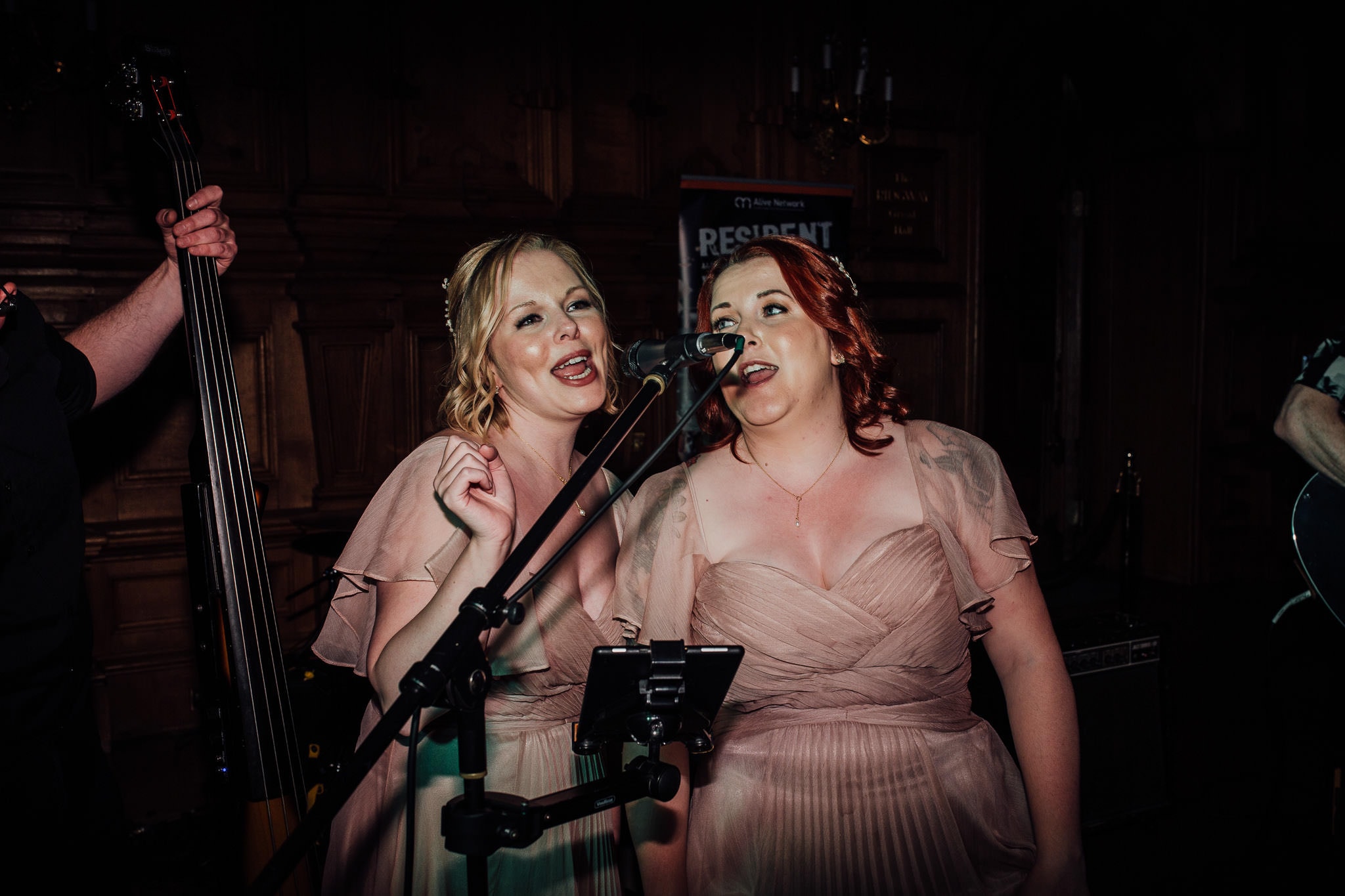 bridesmaids singing