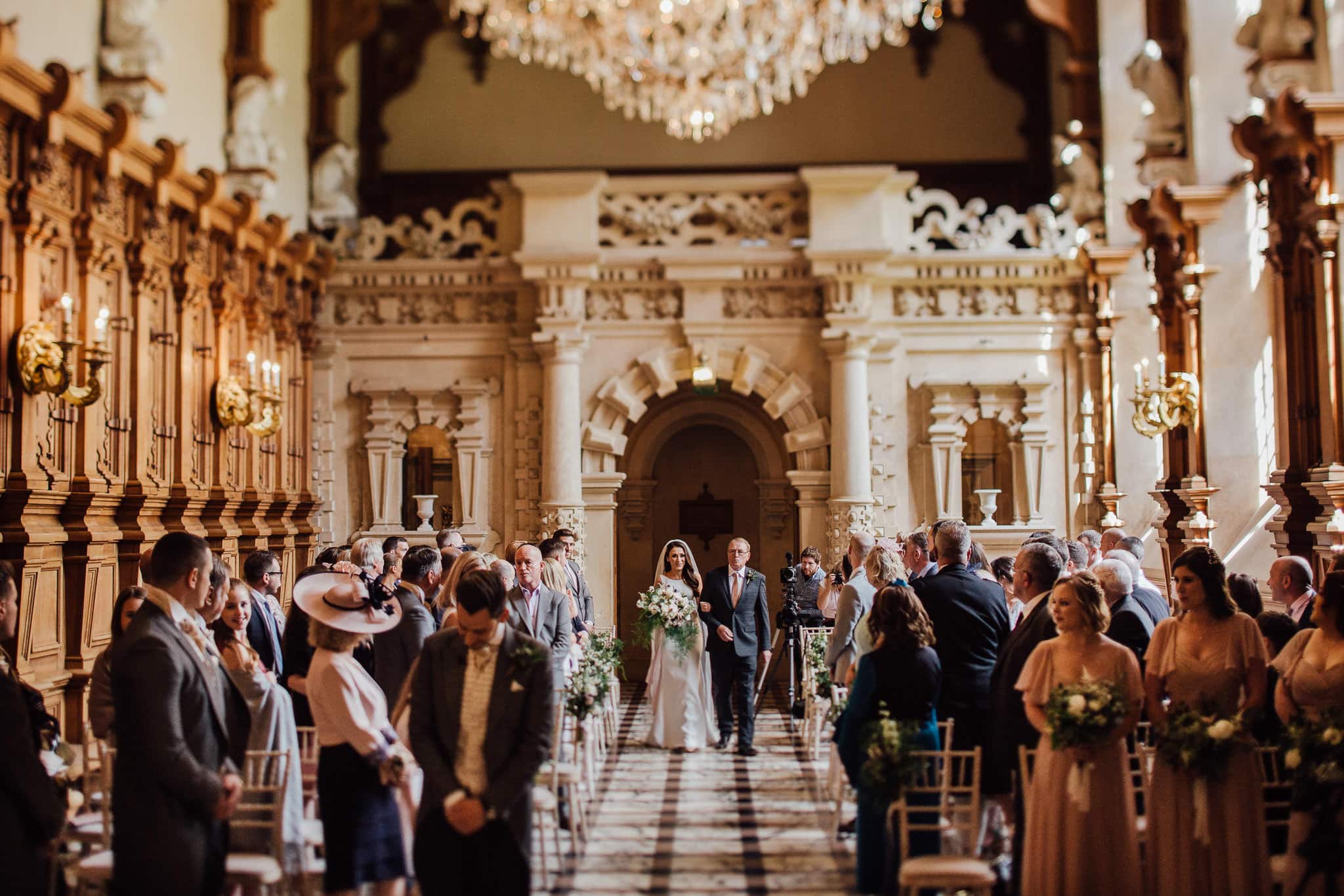 ceremony at Harlaxton Manor