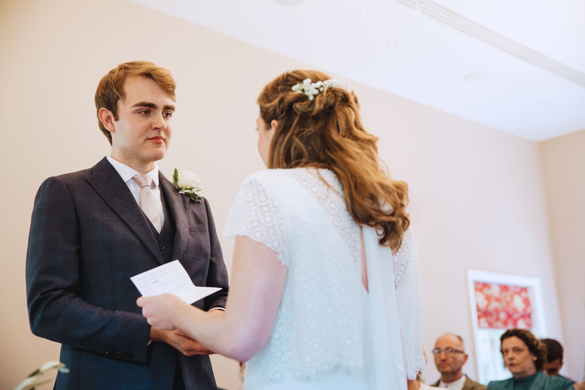 civil ceremony photo at Bridgford Hall