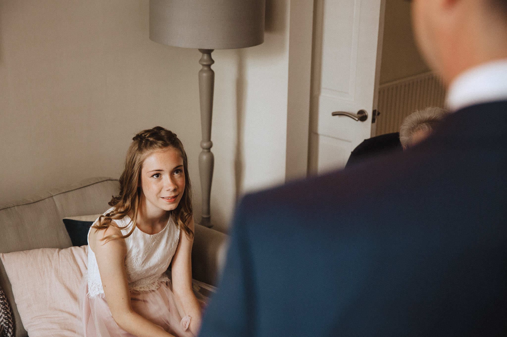 bridesmaid waiting eagerly