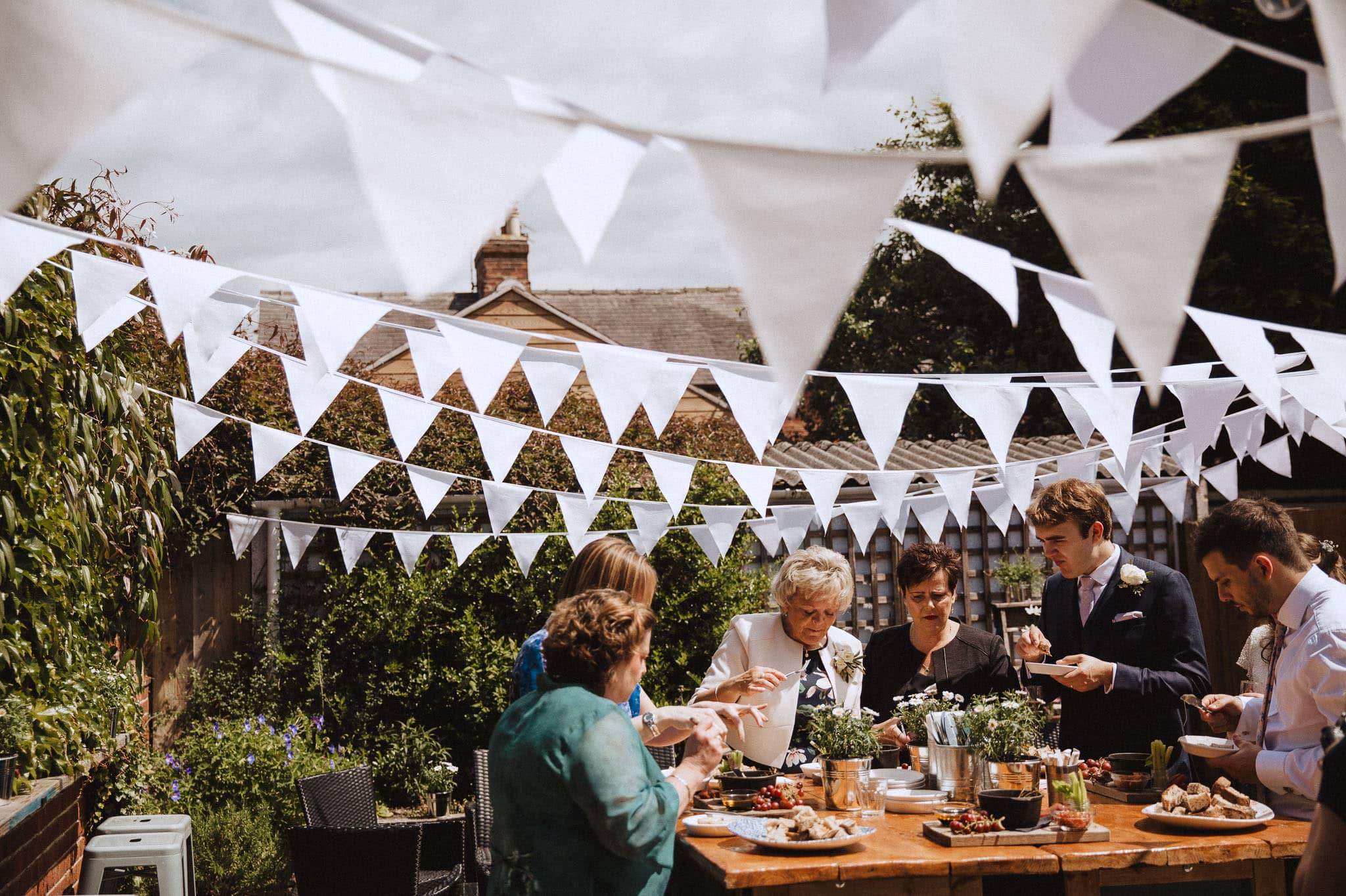 canapés after Bridgford Hall wedding ceremony