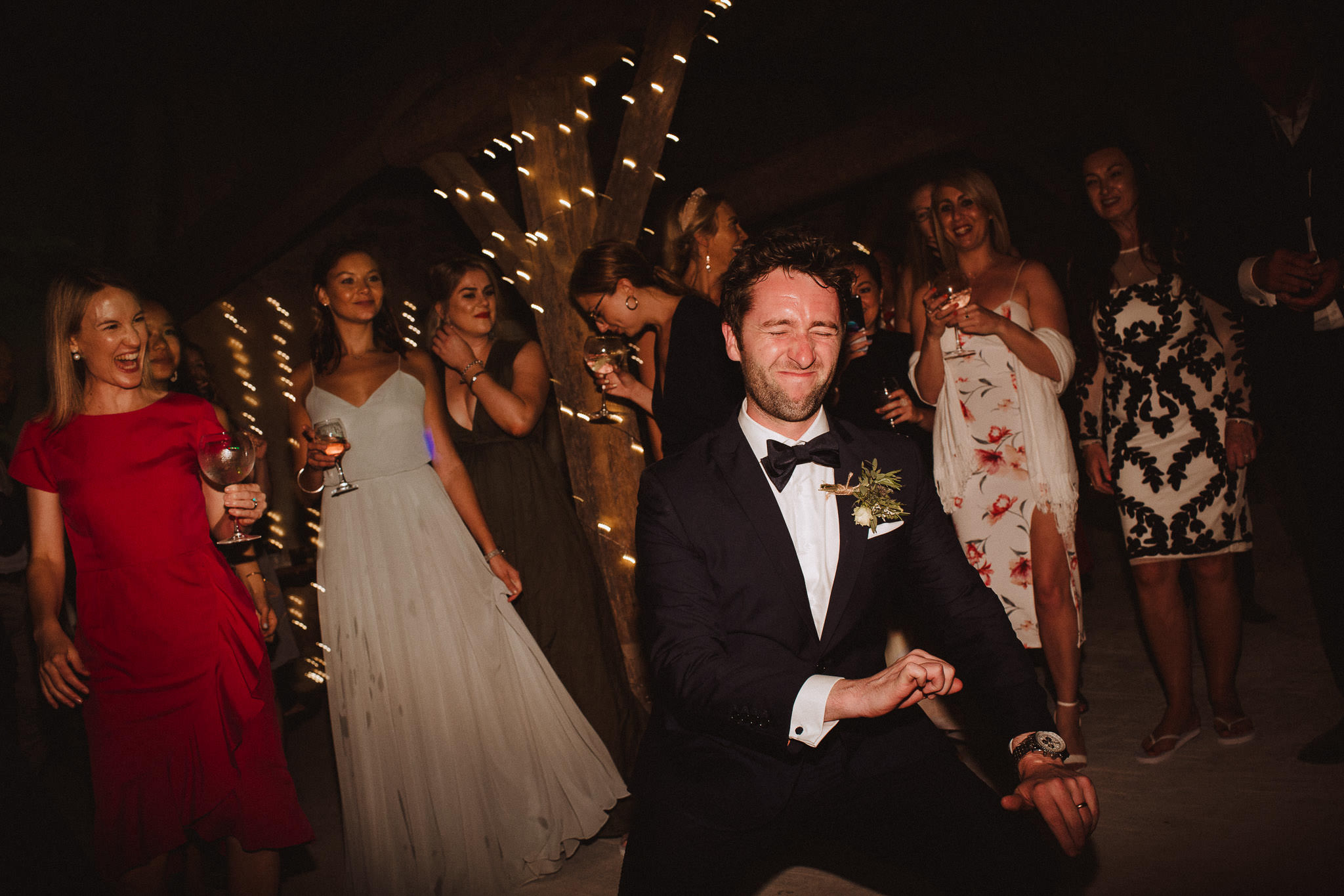 groomsman loving the dance floor