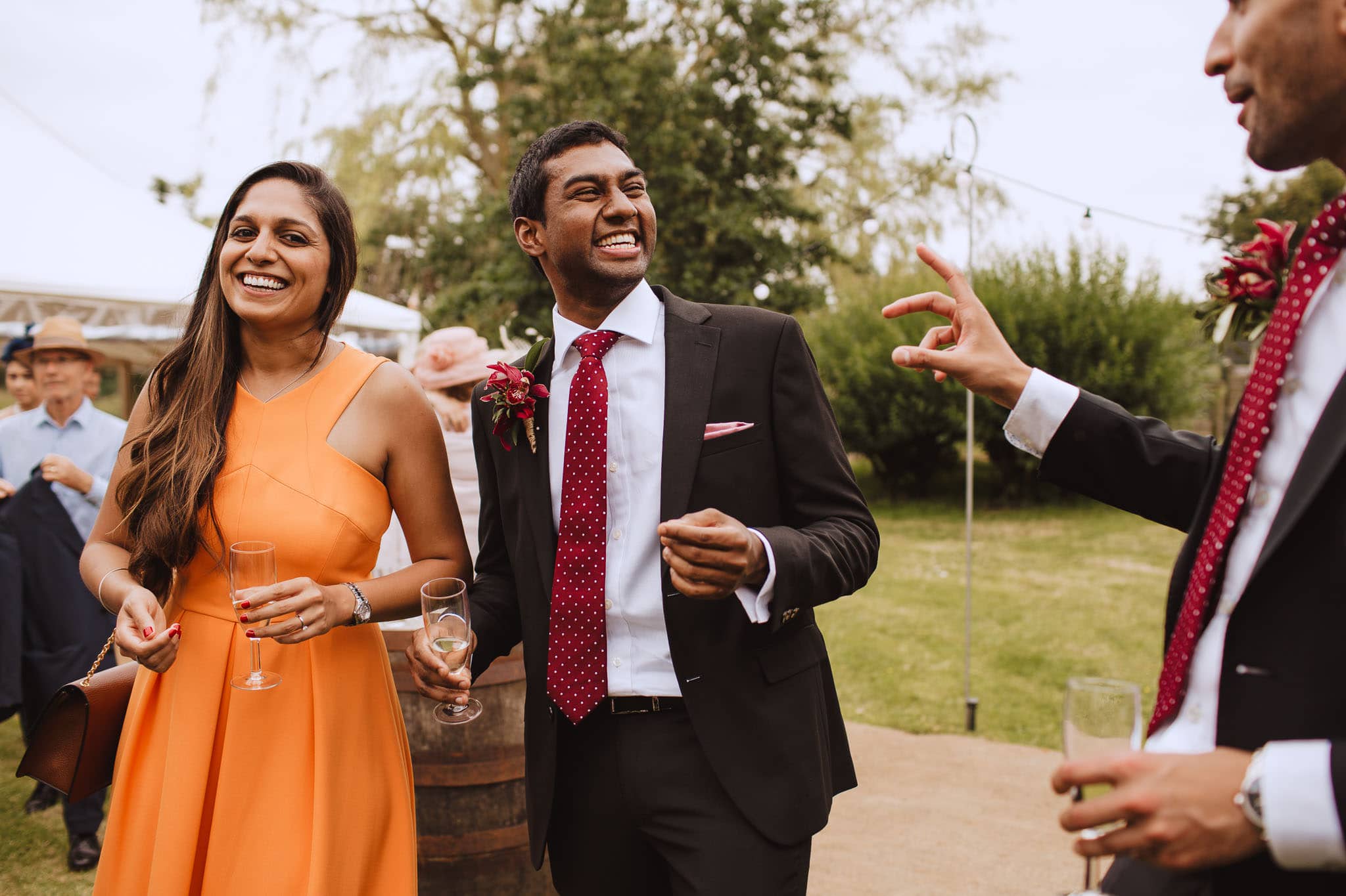 groomsmen laughing