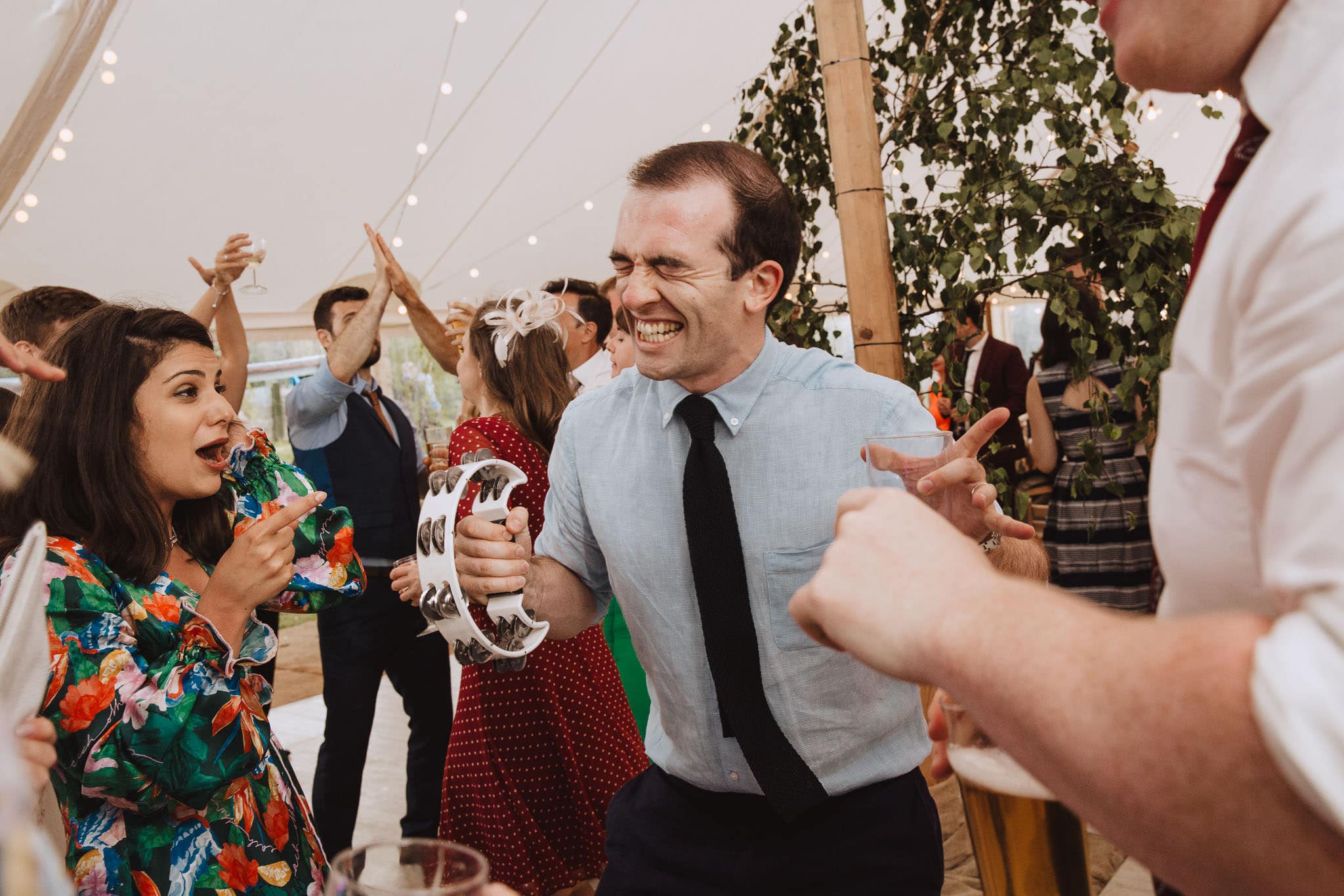 tambourines on the dance floor